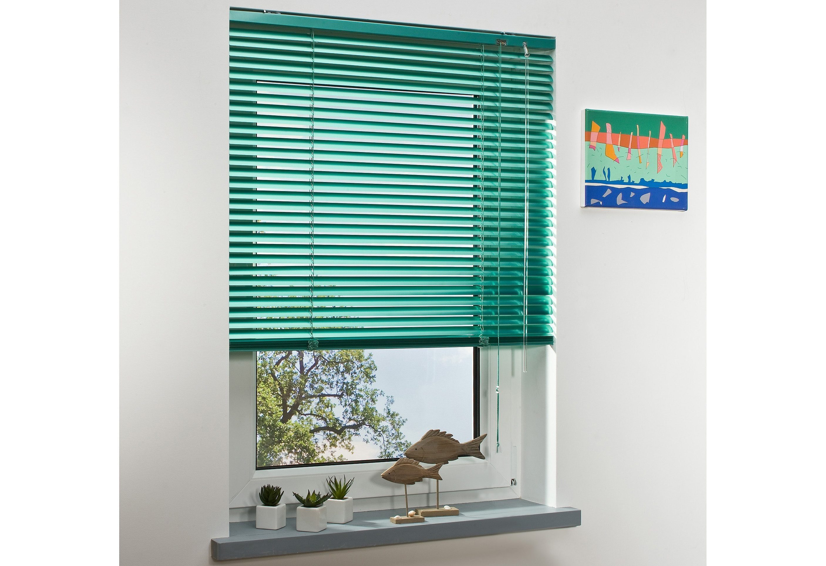 Liedeco Jalousie Aluminium-Jalousie, mit Bohren, freihängend, Aluminium günstig online kaufen