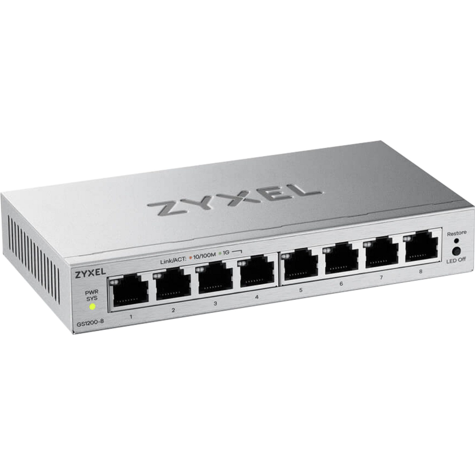 Zyxel Zyxel GS1200-8V3 8P Gigabit Switch Netzwerk-Switch