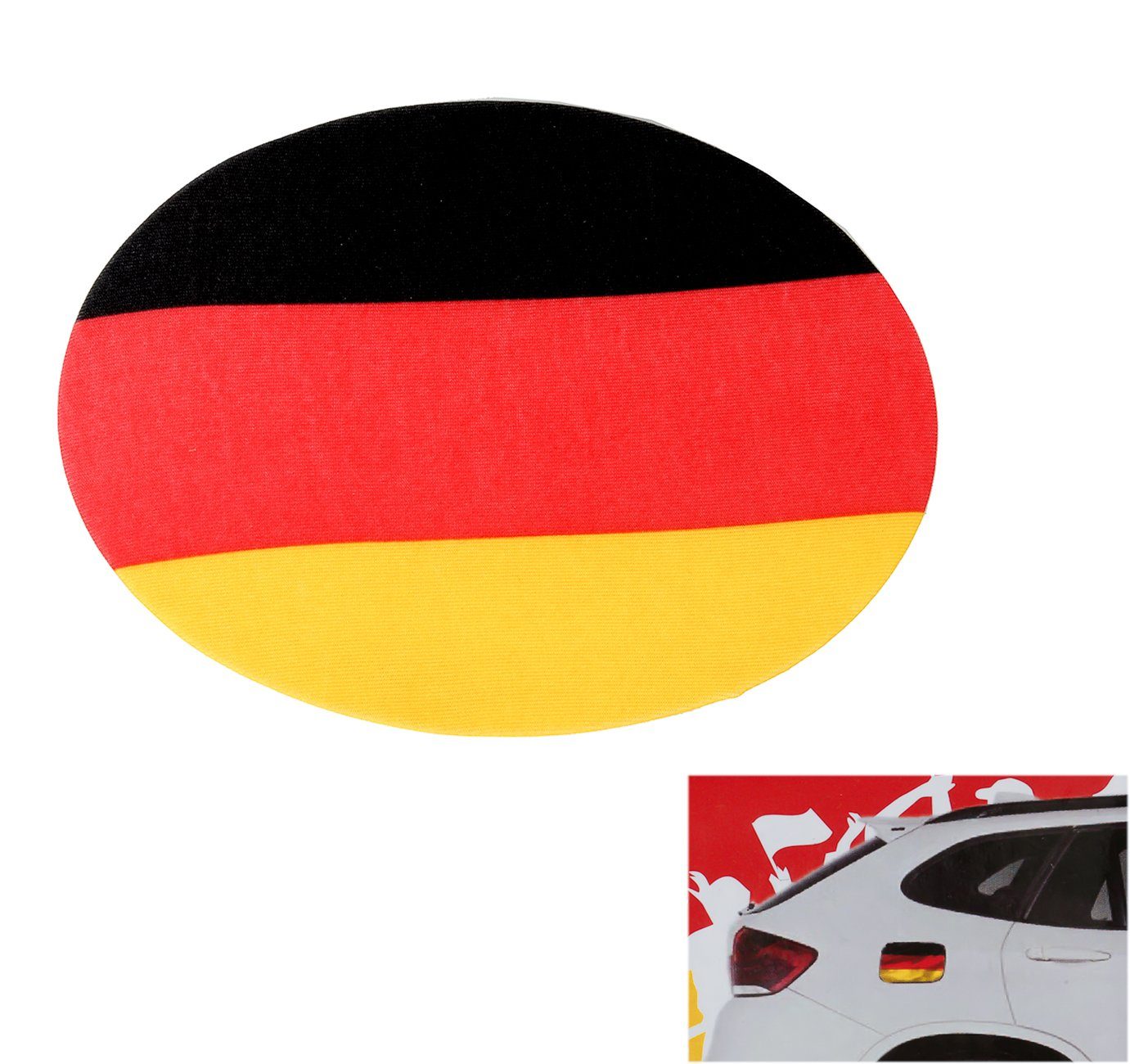 Bubble-Store Fahne WM Fanartikel (Deutschland Fussball WM 2026), Deutschland Tankdeckel-Bezug für PKW