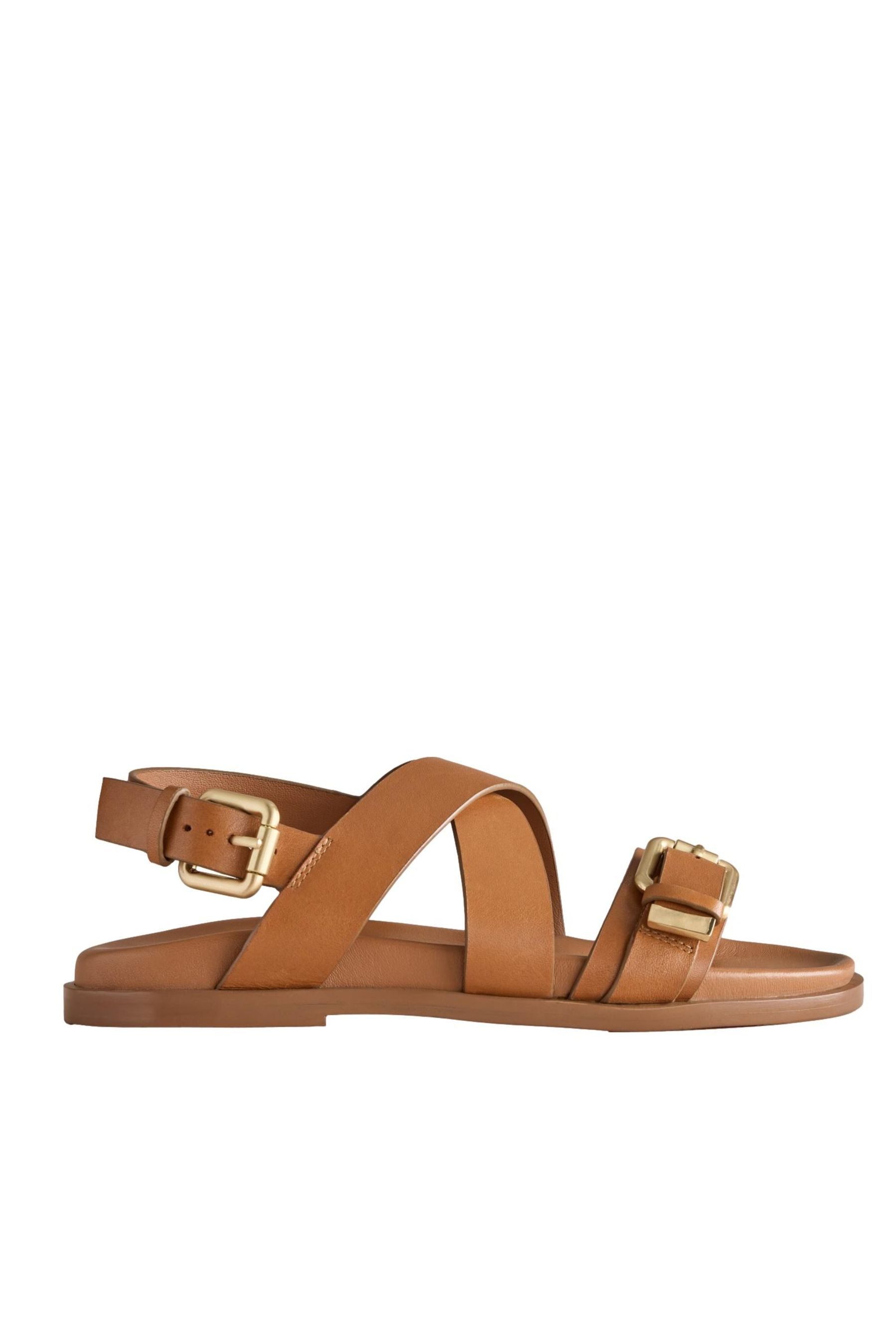 B by Ted Baker Ledersandalen, Riemchen, Fußbett, Metalldetails Riemchensandale