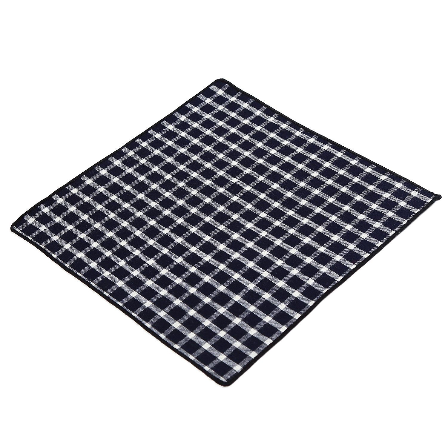 DonDon Einstecktuch DonDon Herren Hanky Einstecktuch kariert, (Packung, 1-St), vorgefaltet, kariert, Baumwolle