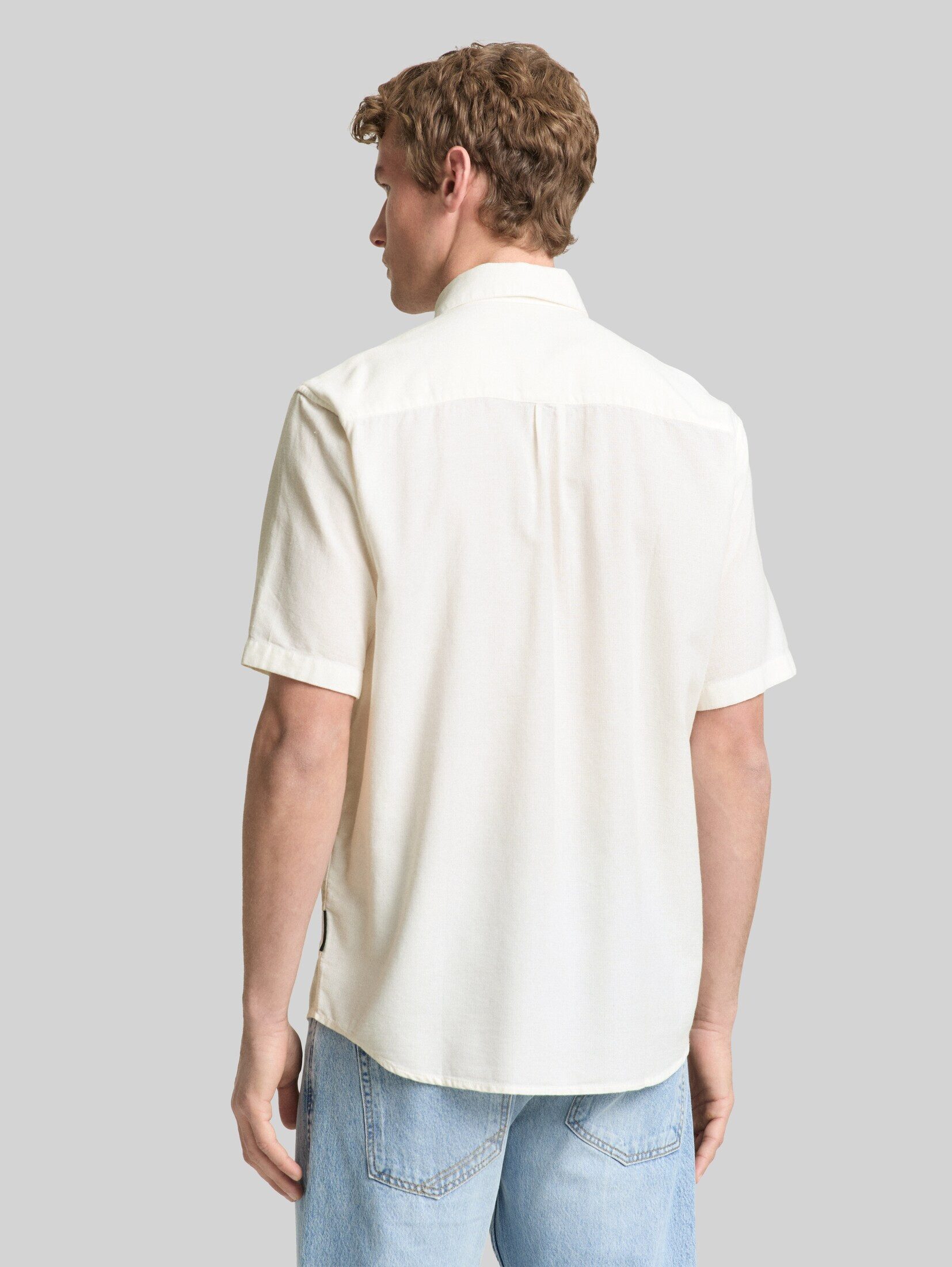 TOM TAILOR Denim Kurzarmhemd Blusen & Shirts Relaxed Fit Kurzarmhemd mit Brusttasche