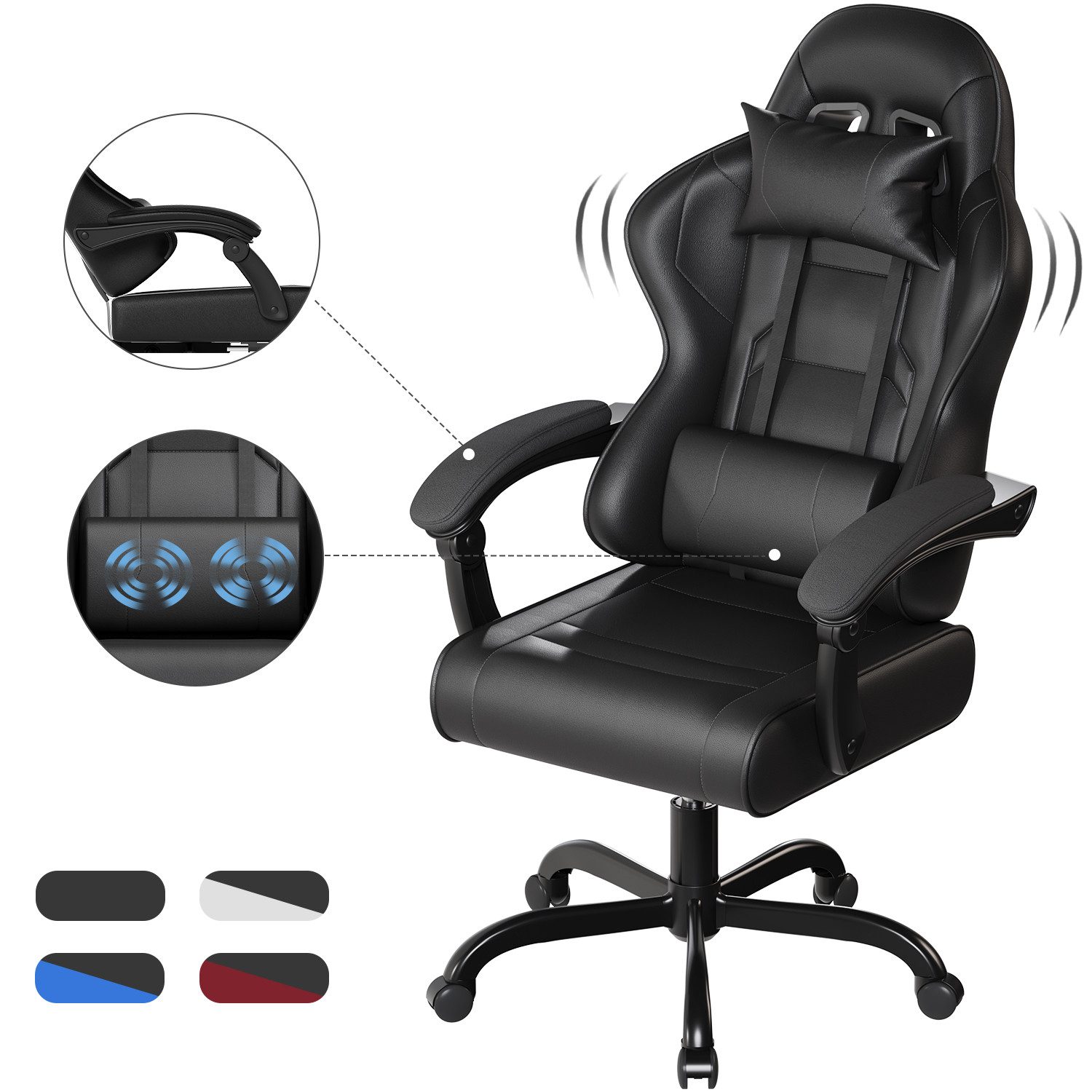 HOMALL Gaming Chair Gaming Stuhl hoher günstig online kaufen