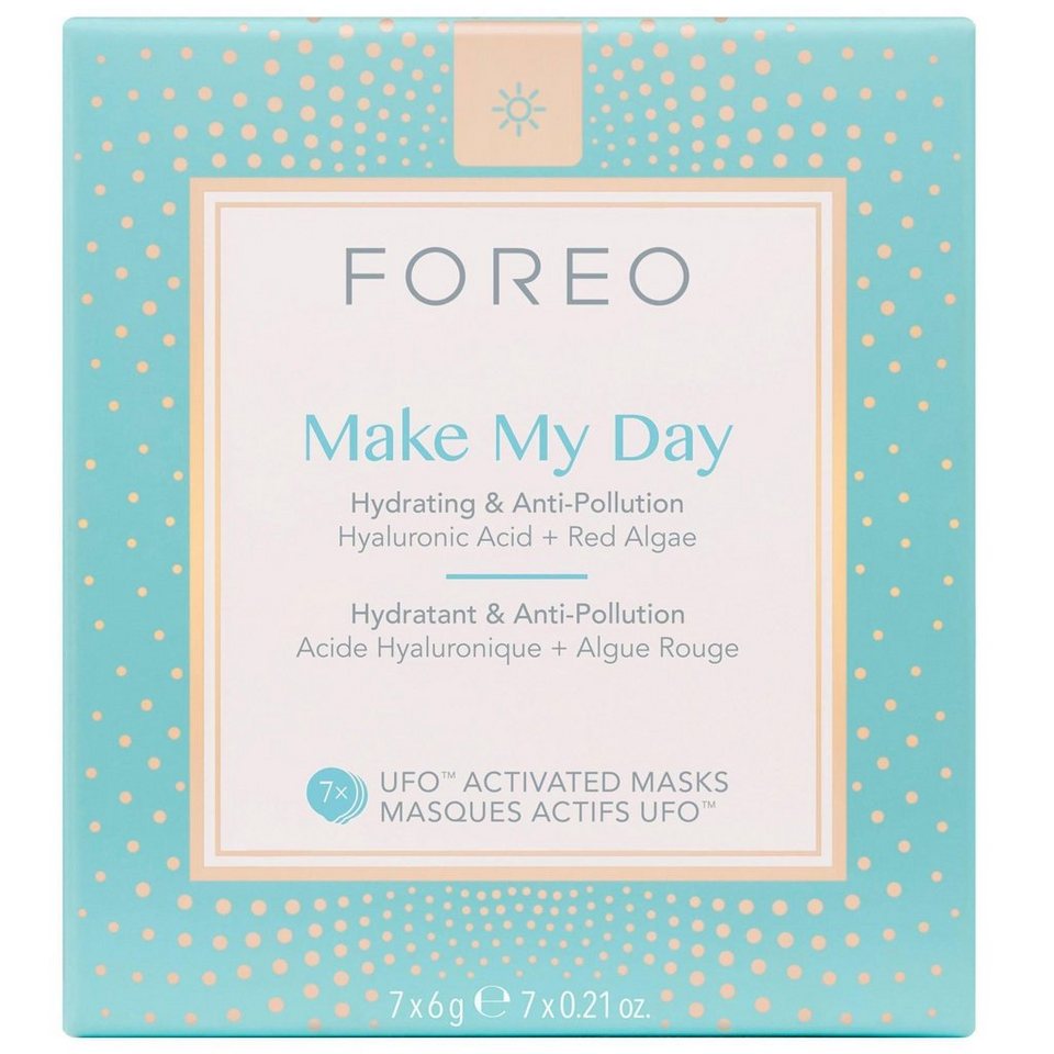 FOREO Tuchmaske Make My Day Packung, 7 x 6 g, kompatibel mit UFO & UFO mini