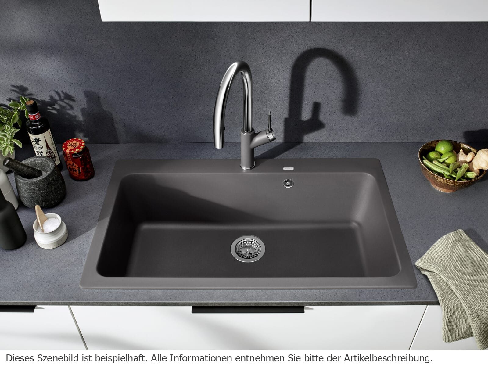 Blanco Granitspüle, rechteckig, 86/51 cm, (1 St)