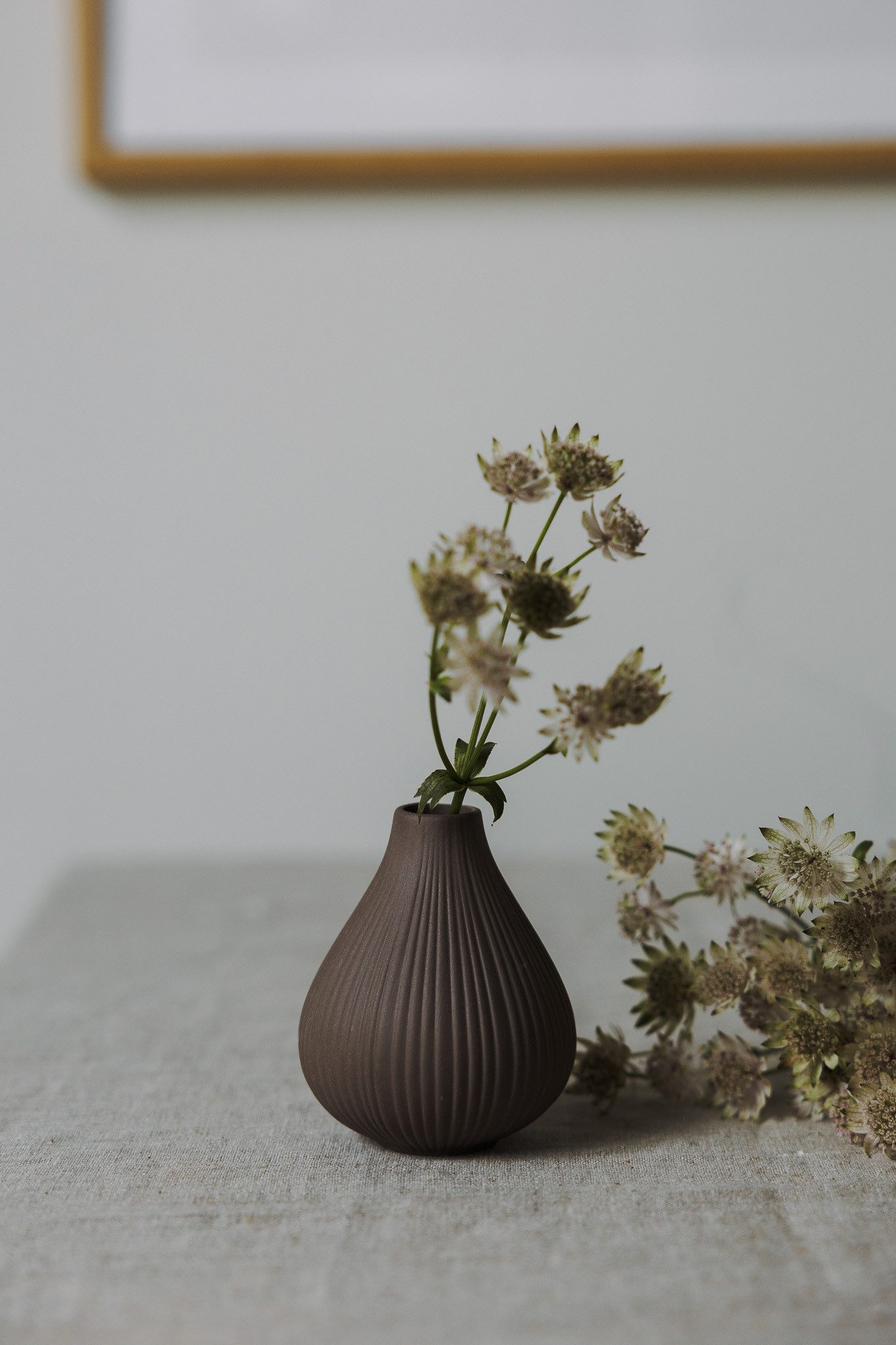 Storefactory Scandinavia Dekovase Vase EKENÄS S braun, Ø8x9cm