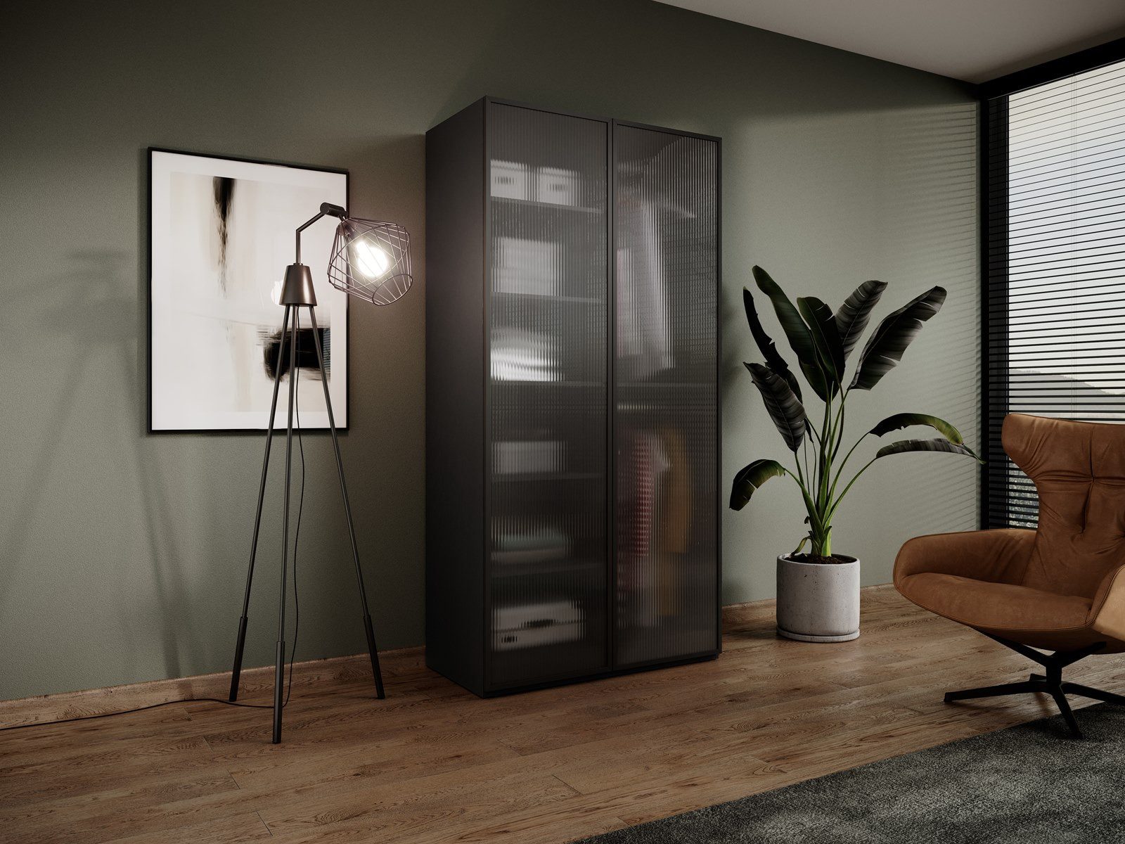 Compleo Kleiderschrank mit Fronten gefräst und günstig online kaufen