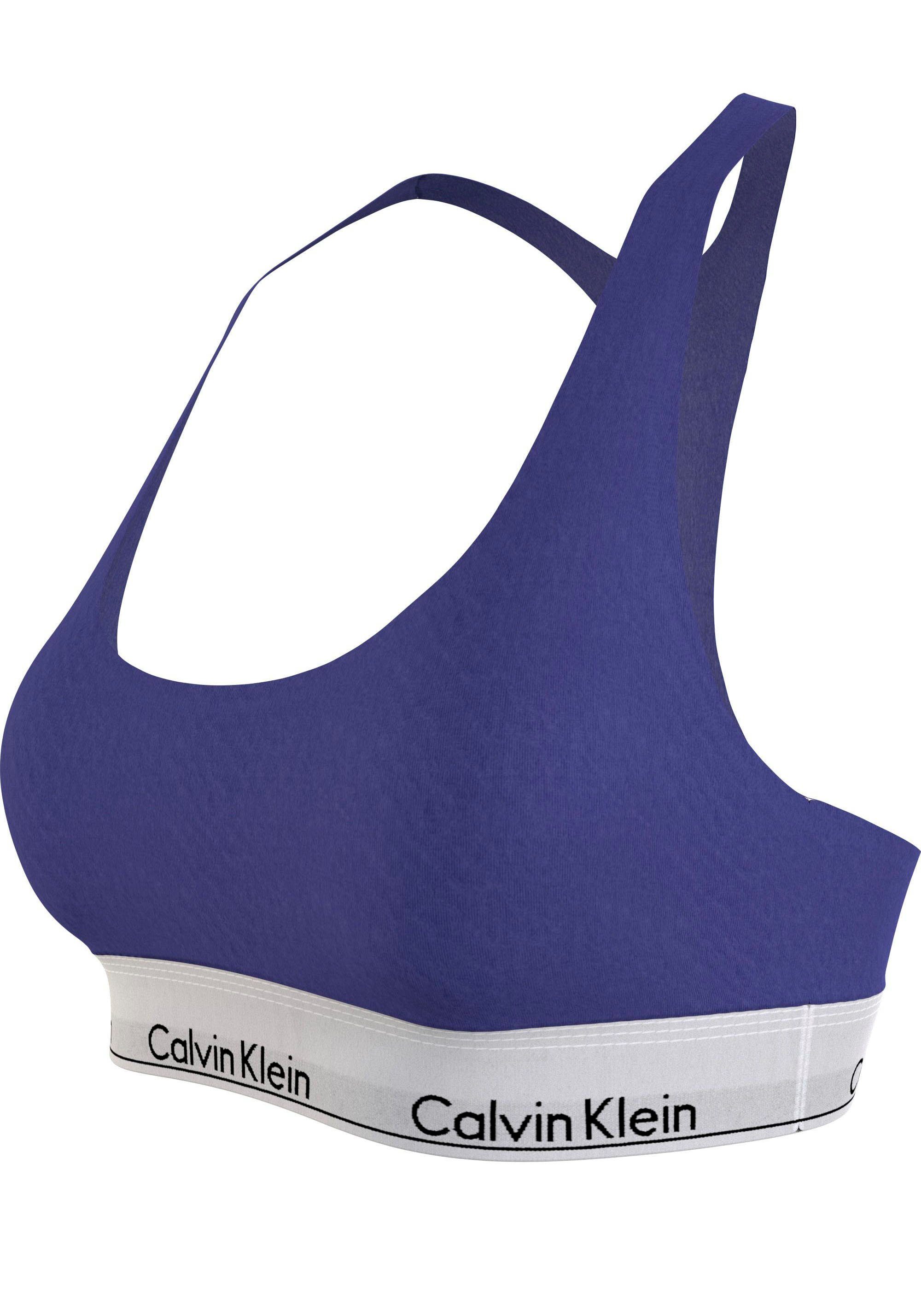 UNLINED BRALETTE (FF) Bralette-BH Underwear Klein Plus in Größen Size Calvin blau