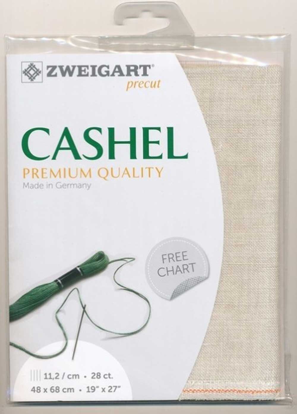 Zweigart Kreativset Zählstoff CASHEL Zweigart Precute 28 ct. 3281 100% Leinen Farbe 52 na, (embroidery kit by Marussia)