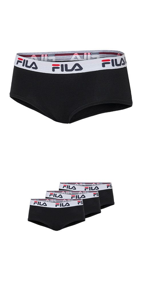 Fila Panty (3er Pack) mit Logoschriftzug, elastisch, Cotton-Mix