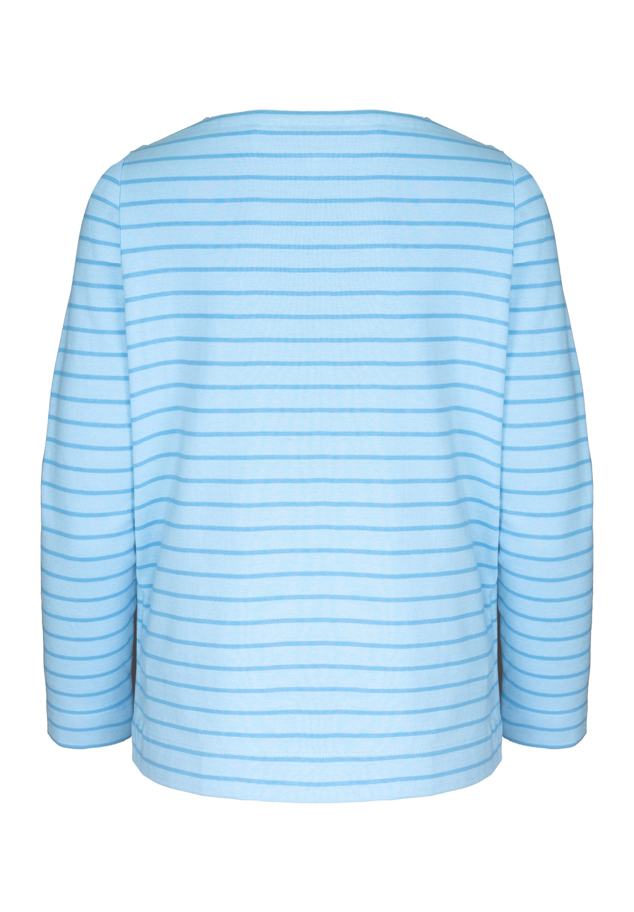 bianca Langarmshirt LOTTA mit tonigem Ringelmuster in Trendfarbe