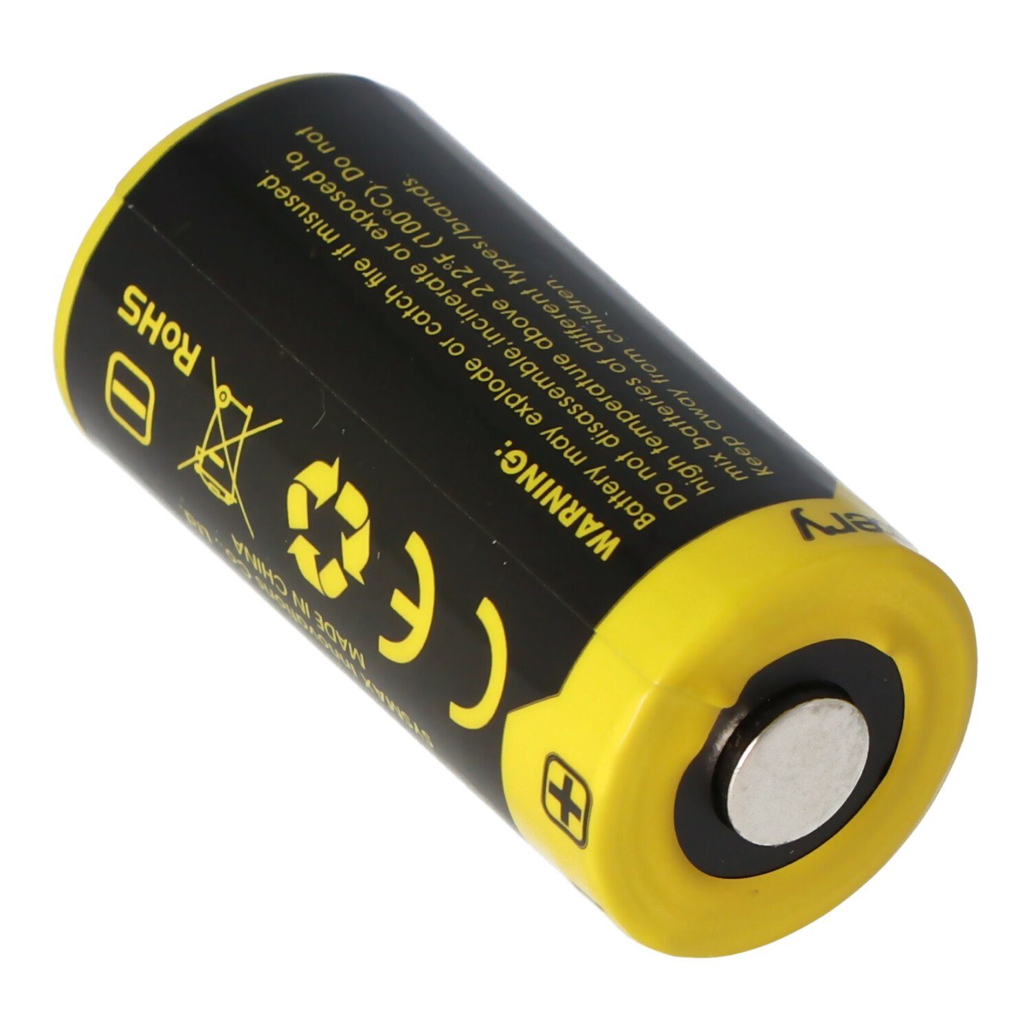 Nitecore 16340 Li-Ion Akku CR123 Akku geschützter Li-Ionen 16340 auch Zebr für V) Akku 650 mAh (3,7