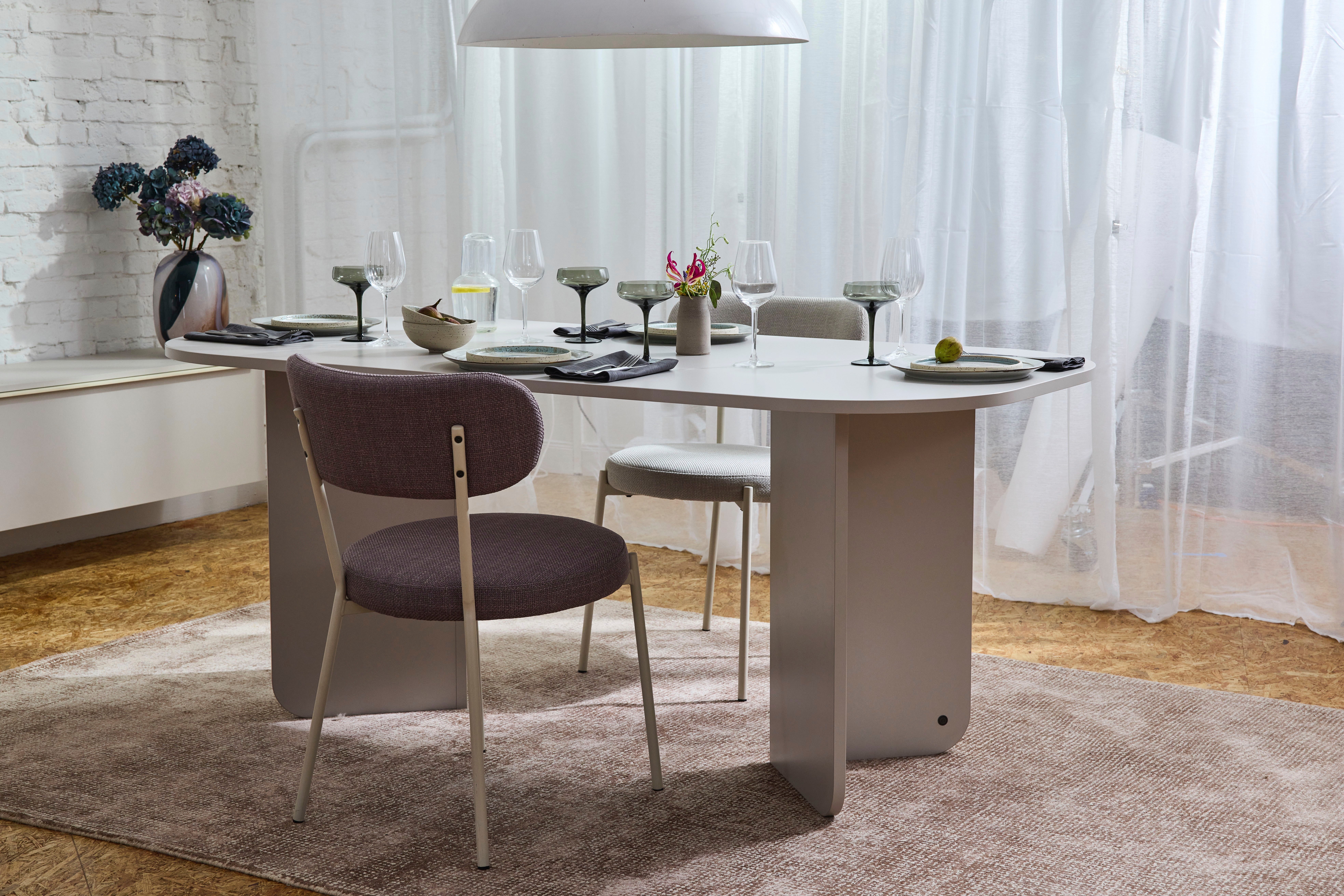 TOM TAILOR HOME Esstisch ROUNDED TABLE, Tischplatte und -beine mit gerundet günstig online kaufen