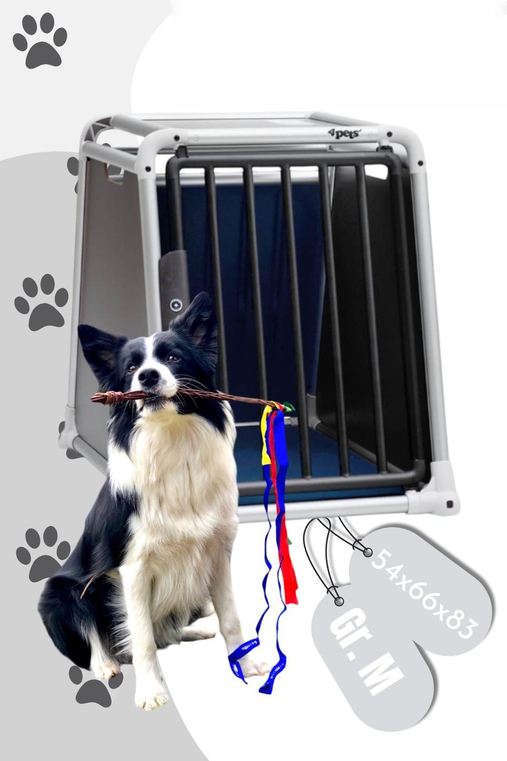 4pets Hunde-Transportbox Hunde-Transportbox bis 30 kg