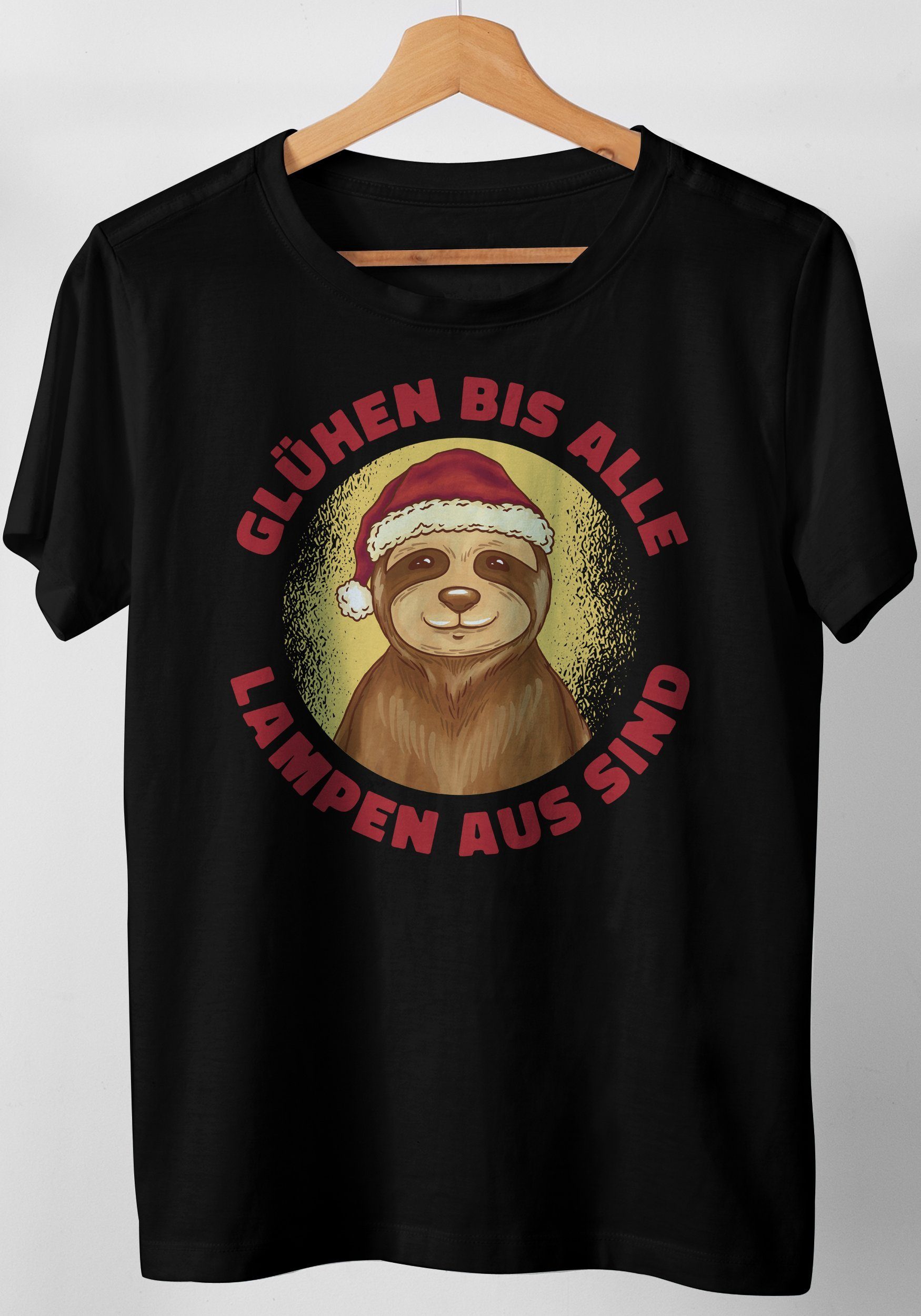 Art & Detail Shirt T-Shirt Weihnachten Glühen bis alle Lampen aus sind Mr Xmas | T-Shirts