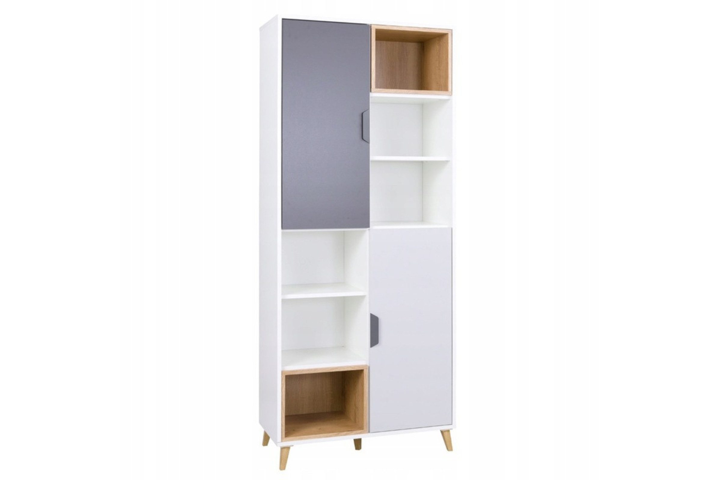 Kinderregal JUSTIN 3 Regal 2-türig Drehtür