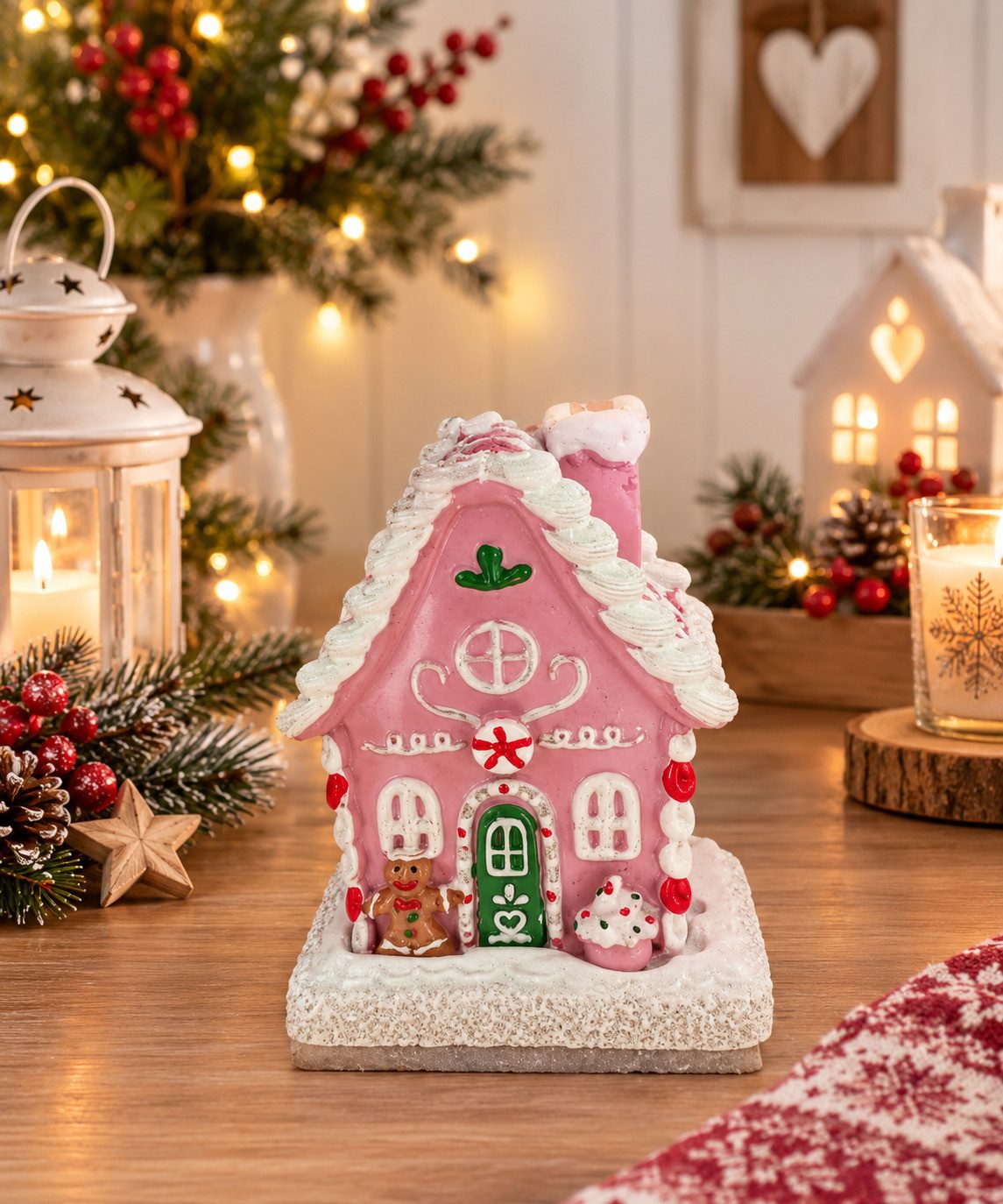 Home-trends24.de Räucherhaus Räucherhäuschen Räucherkerzen Räucherkegel Deko Weihnachten