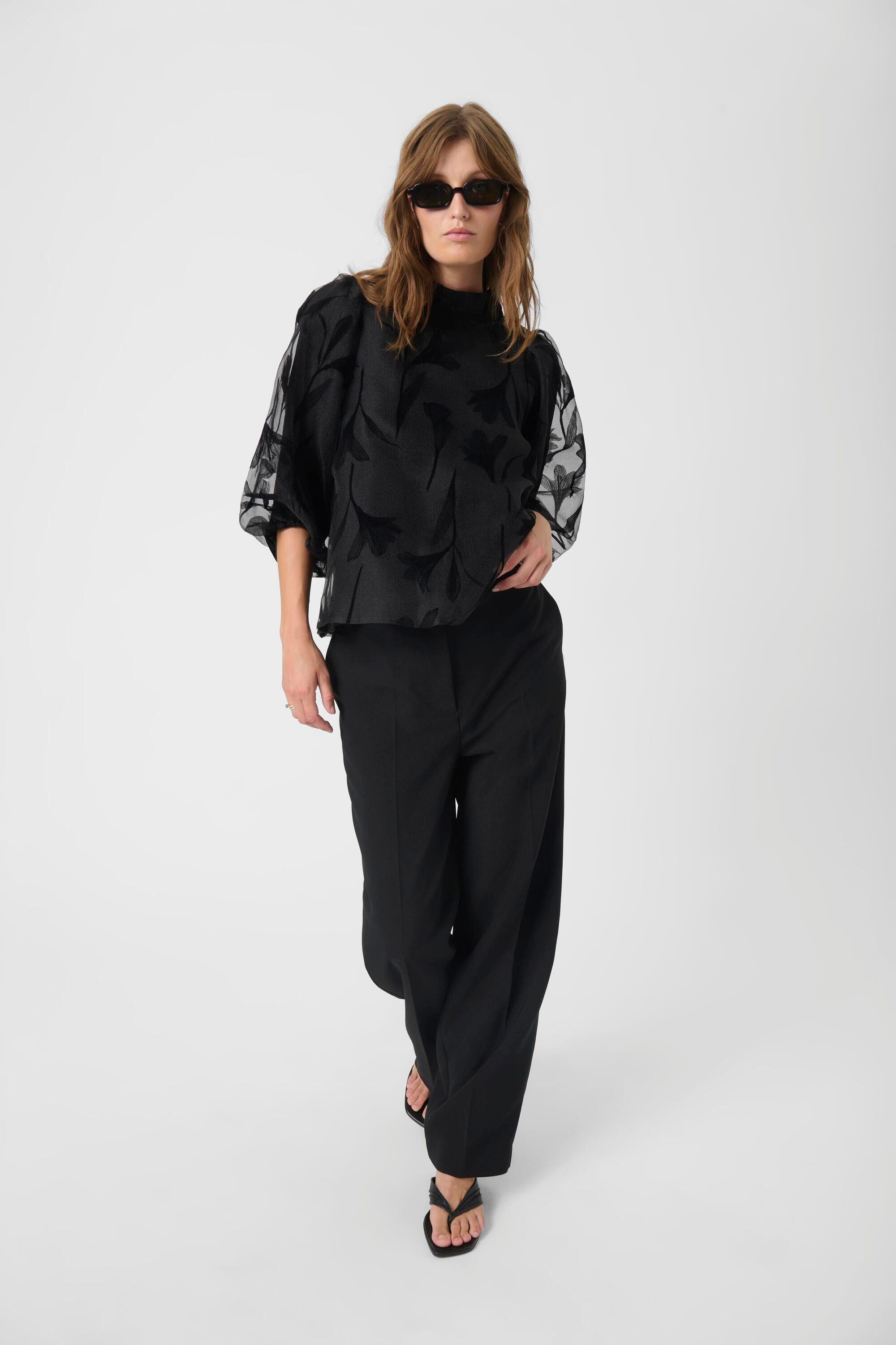 SOAKED IN LUXURY Kurzarmbluse Bluse kurzarm SLPhilomena