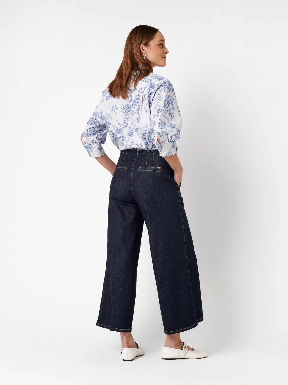 TONI Hemdbluse Becca mit Streifen- und Blütendruck