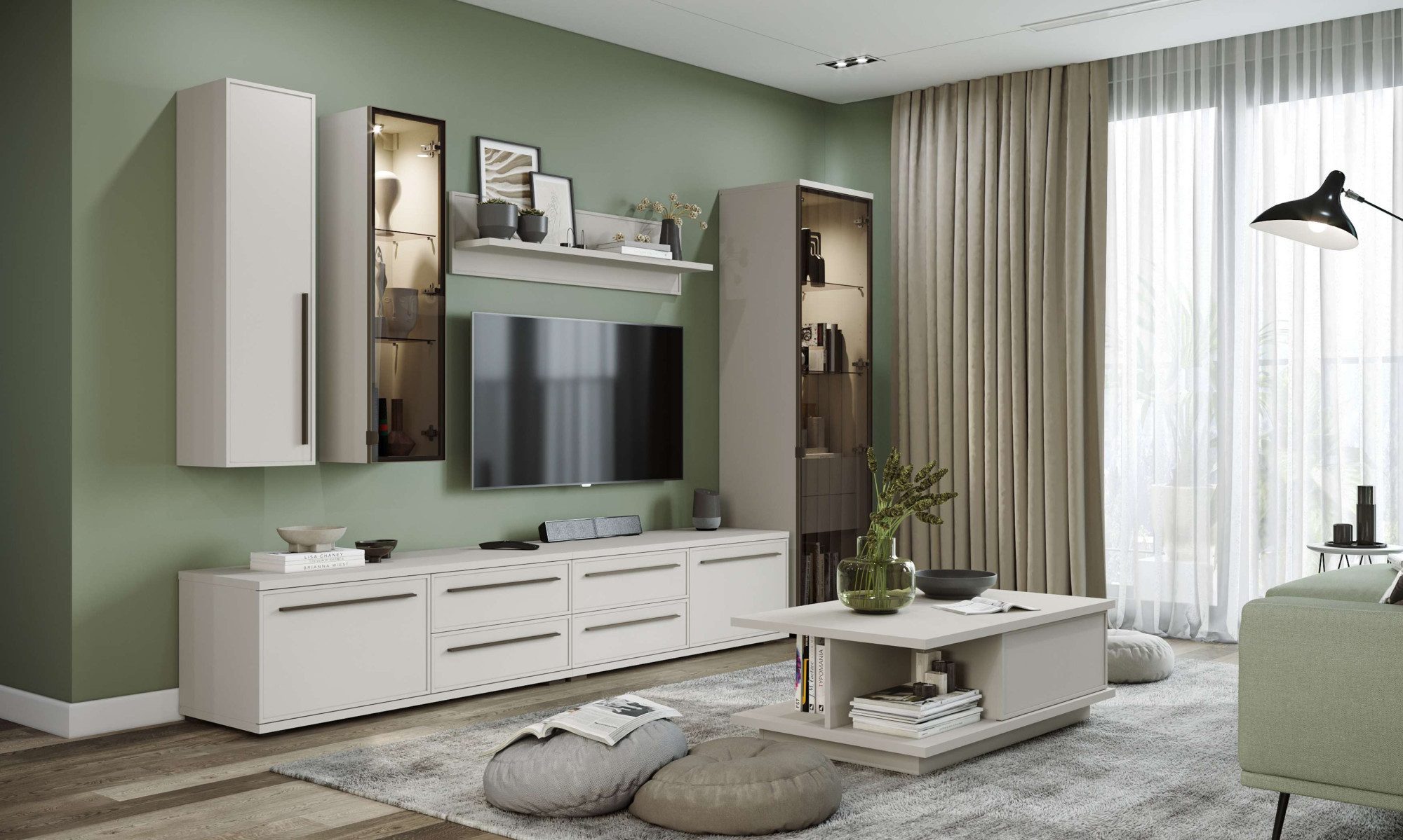 OTTO home Wandregal Opera Schwebendes Regal, Wandkonsole, Wandboard, UV lackiert, Ablageboden, Wandmontiert, Breite 90 oder 120 cm