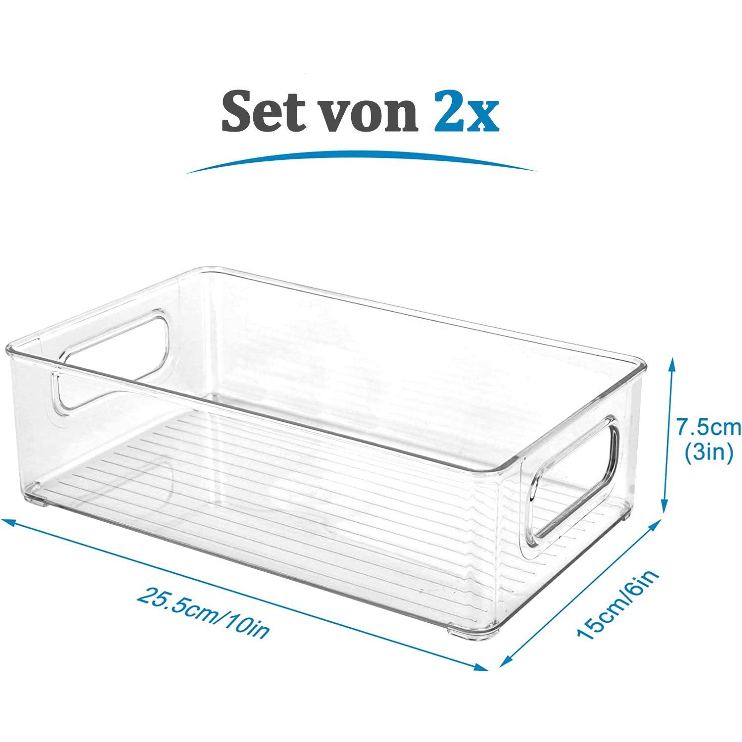 zggzerg Aufbewahrungsbox Kühlschrank Organizer 2er Set, günstig online kaufen