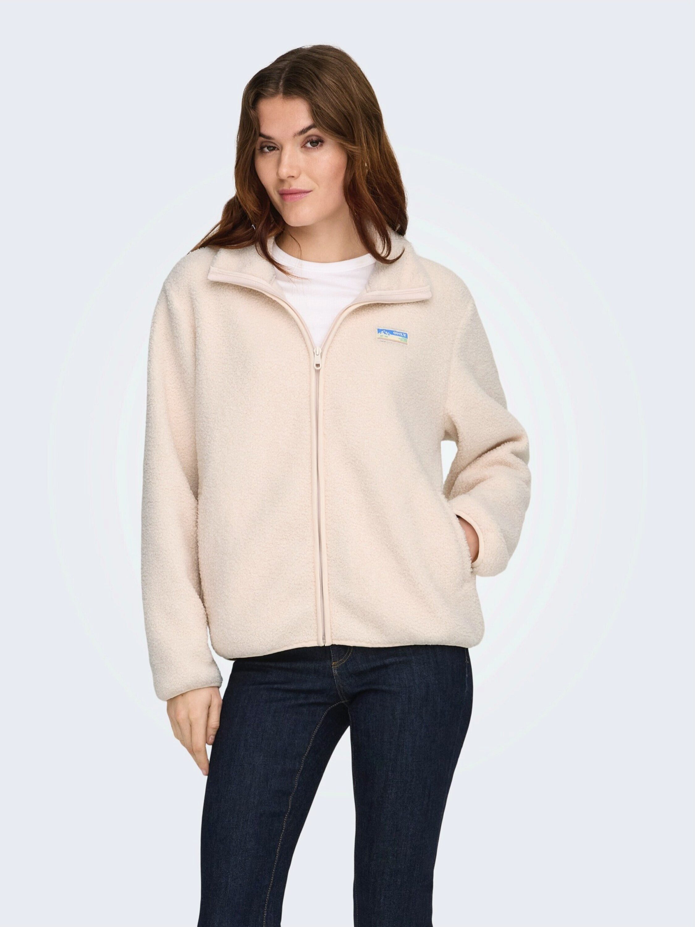 ONLY Fleecejacke ONLEva (1-St) Plain/ohne Details