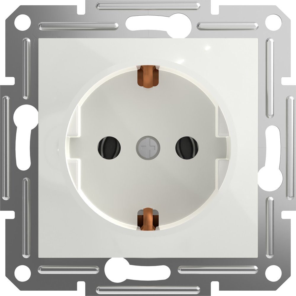 SCHNEIDER Schalter Schneider Electric Steckdose Asfora Weiß (RAL 9003) EPH2970121D 1 St