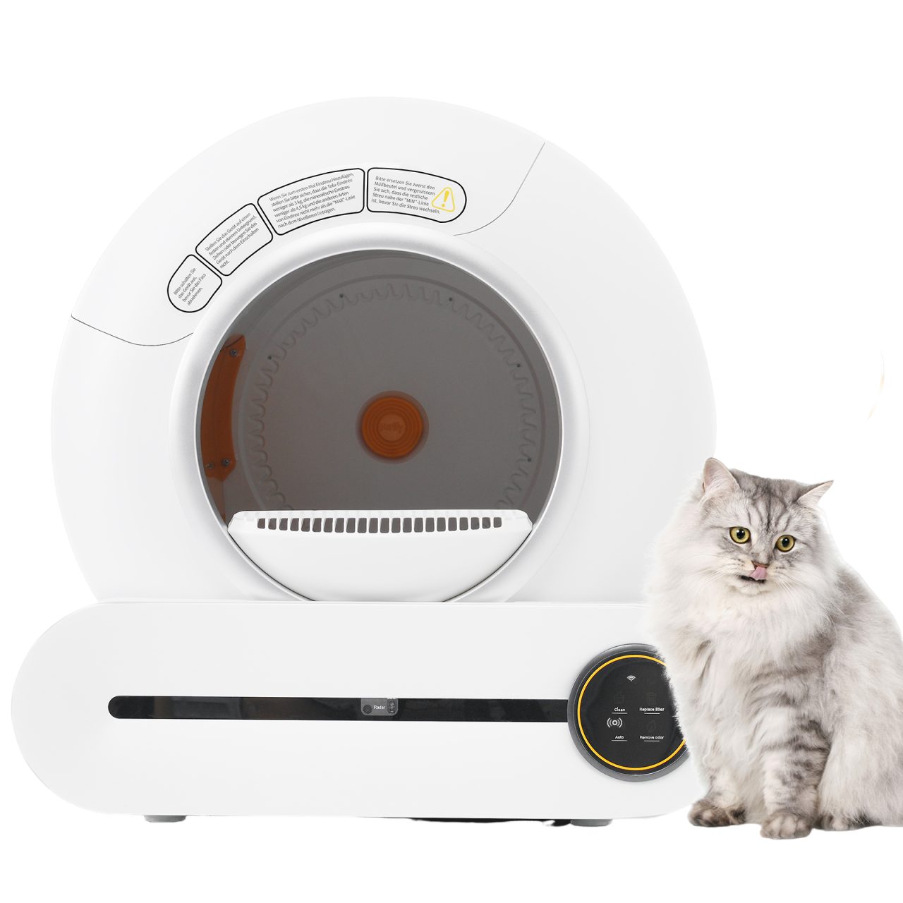 Katzenecktoilette 65L Adaptive selbstreinigende Katzentoilette für mehrere Katzen