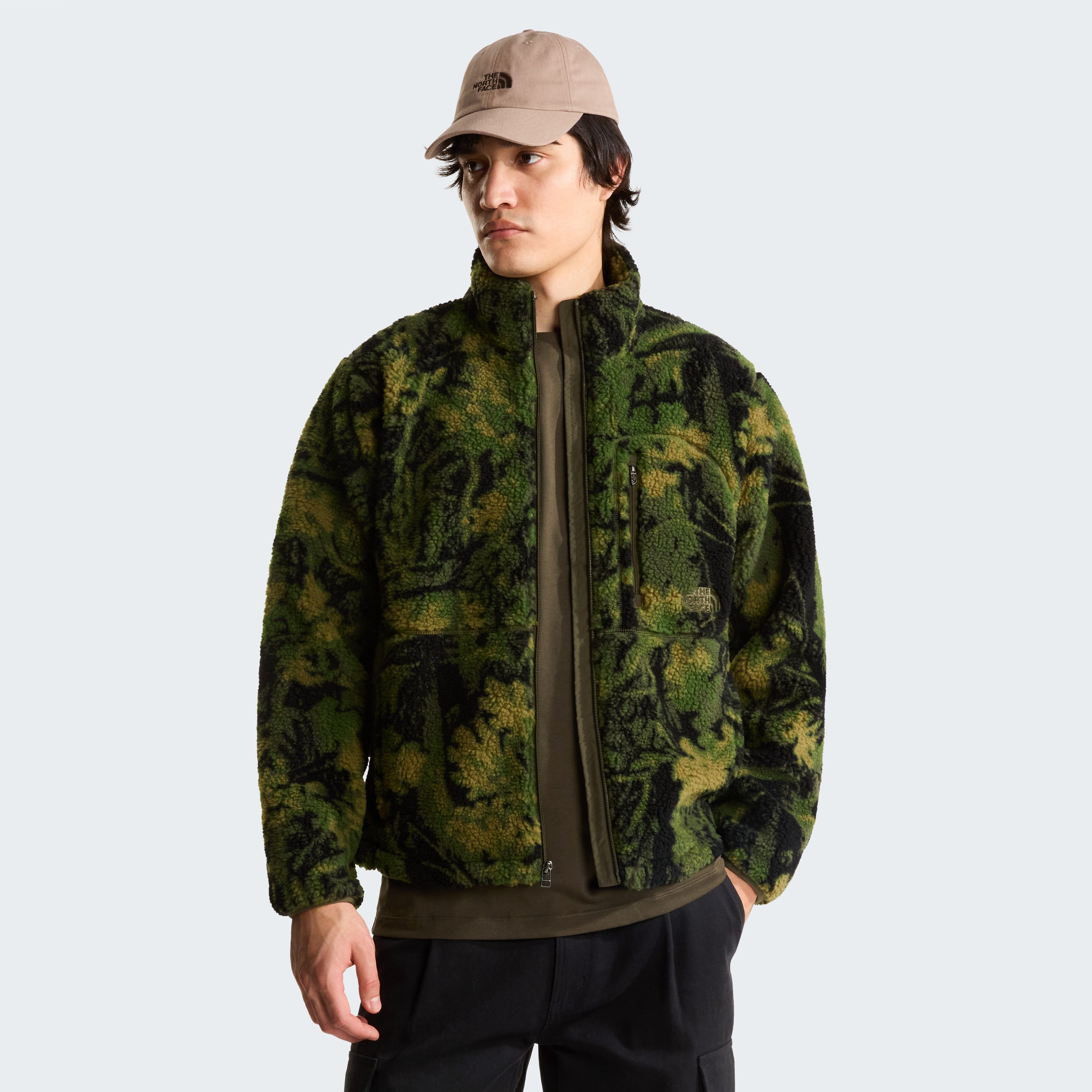 The North Face Fleecejacke M EXTREME PILE 2 FZ JACKET -PRINT mit sportlichem Schnitt, aus Fleece, für Fitness