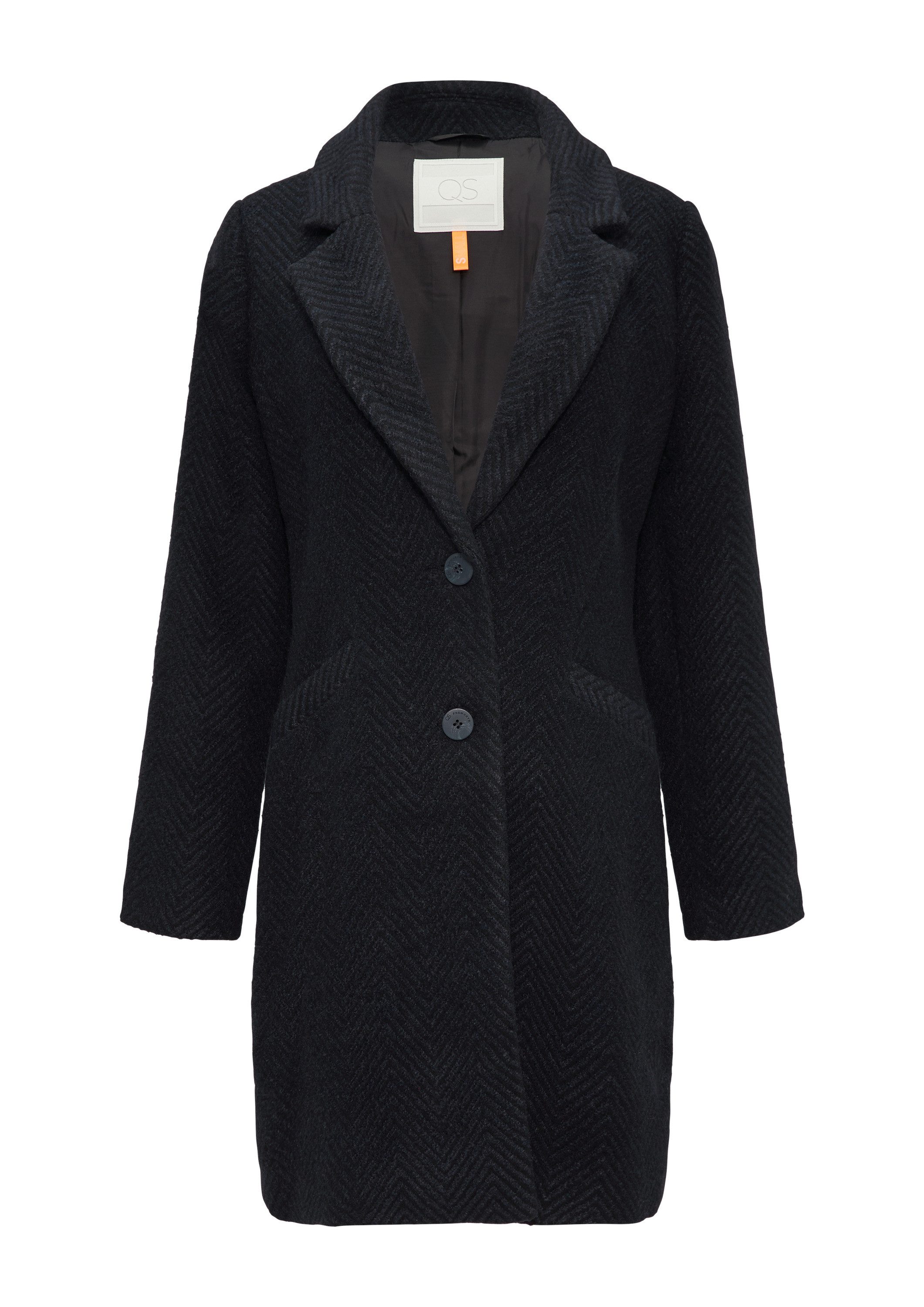 QS Funktionsmantel Outdoor-Mantel Mantel mit Reverskragen und klassischem F günstig online kaufen