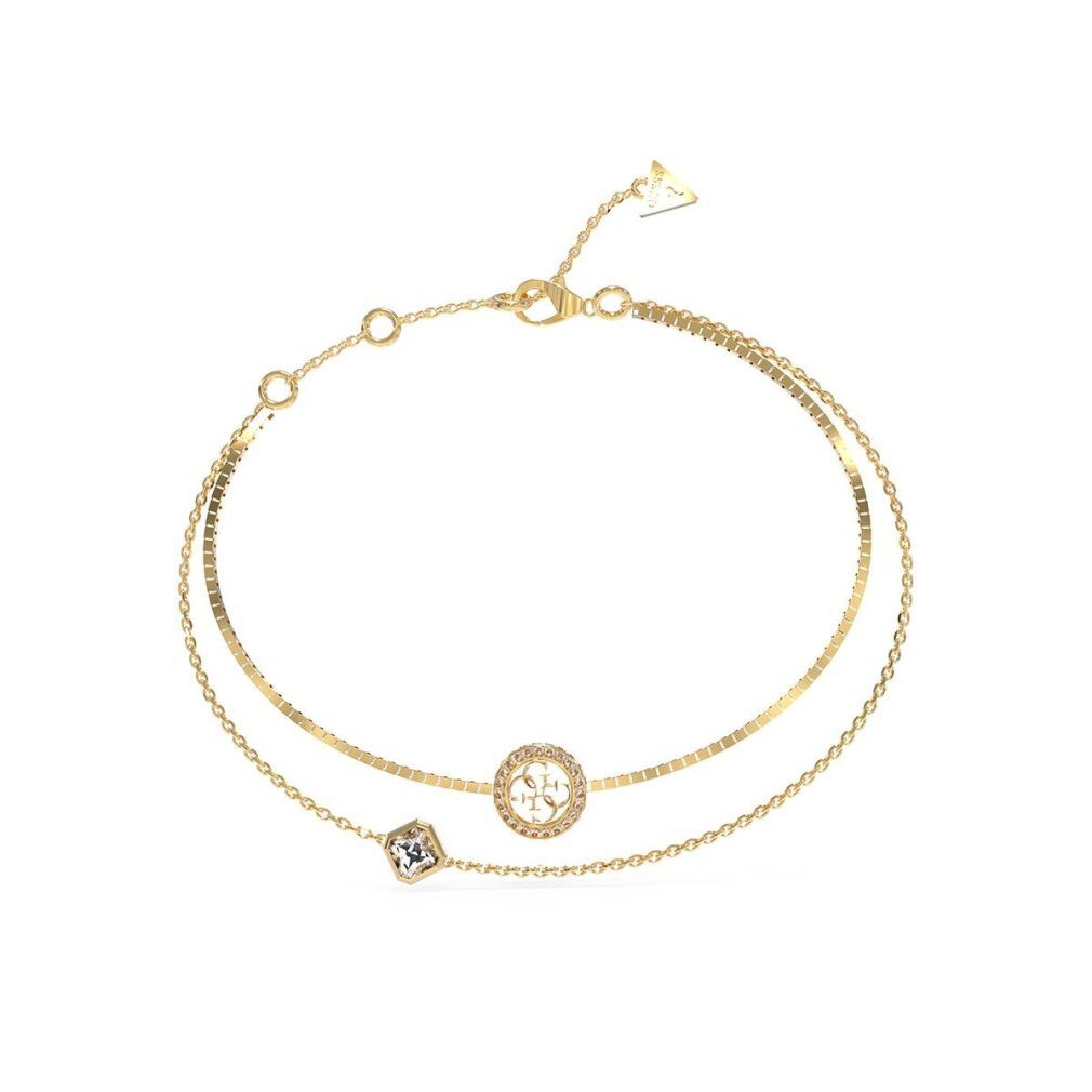 Guess Kette mit Einhänger 4G Crush Doppelter vergoldeter Armreif JUBB04160J günstig online kaufen