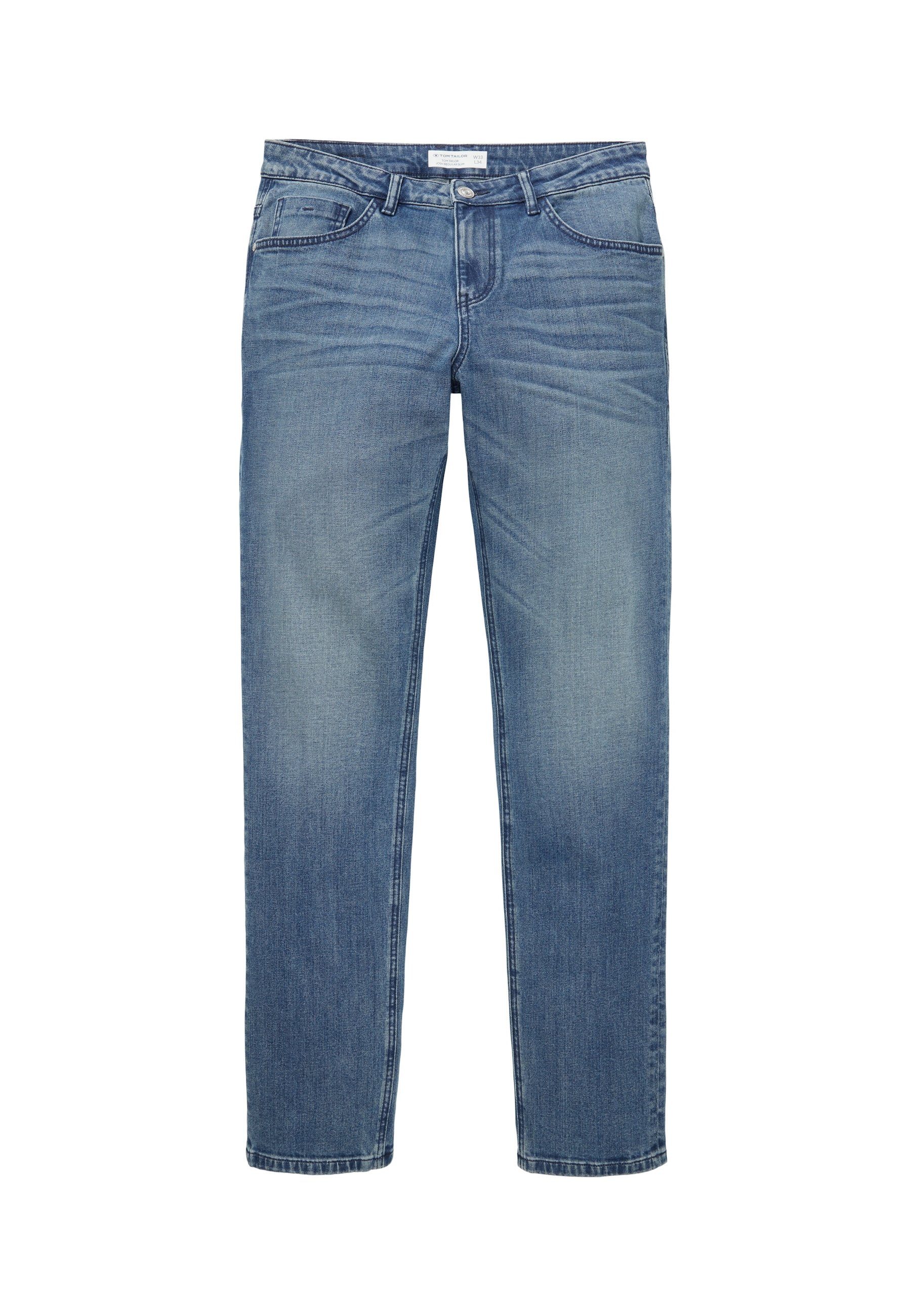 5-Pocket-Jeans TAILOR lange Five-Pocket-Style Hose (1-tlg) Jeans Slim Fit blau TOM Josh