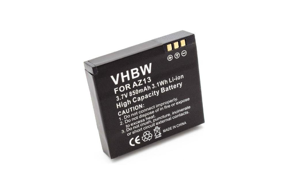 vhbw kompatibel mit Li-Ion mAh AZ13-1, (3,7 V) AZ13H, Yi Kamera-Akku Xiaomi YDXJ01XY 850