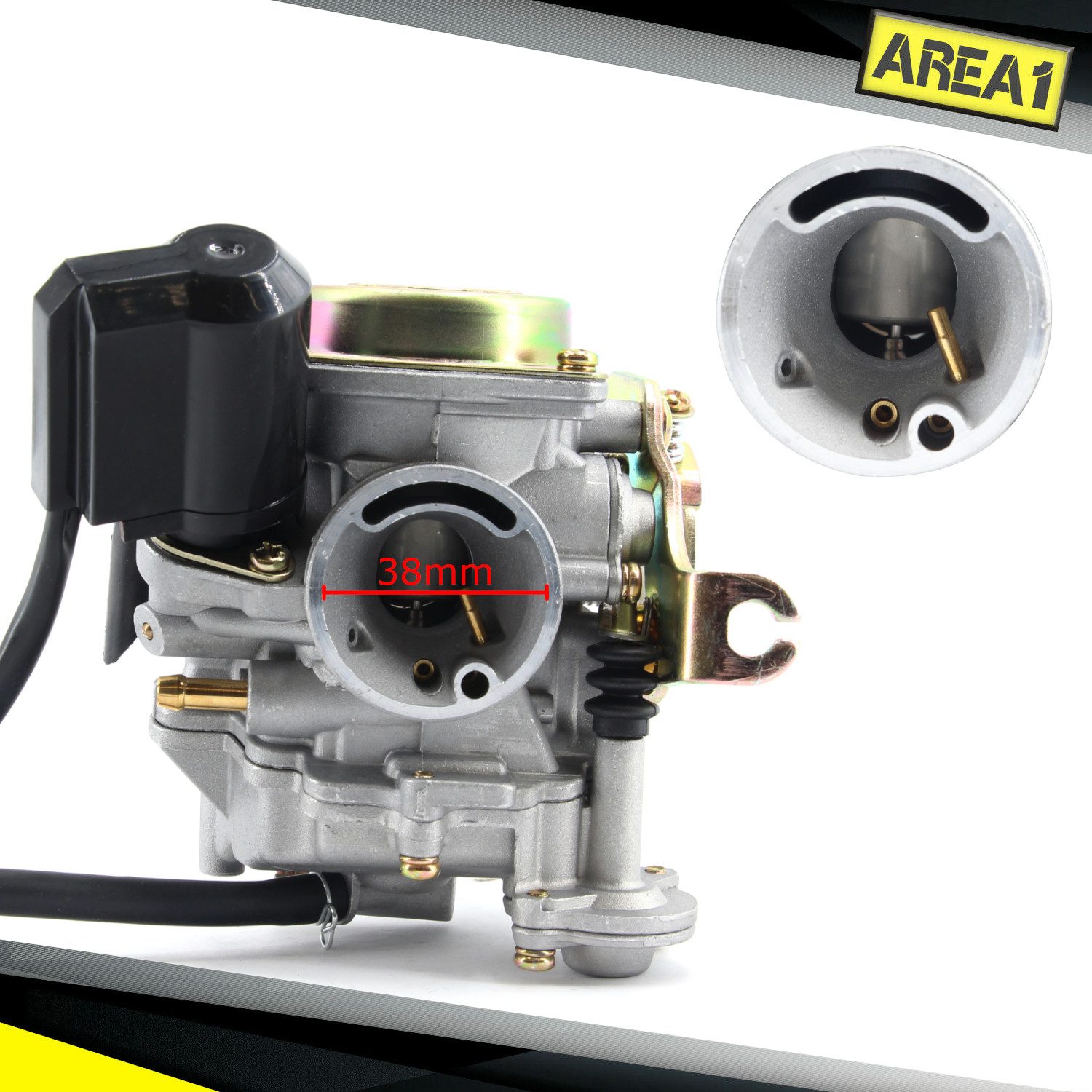 Area1 Motorroller Ersatz Vergaser 18mm GY6 50ccm China 4Takt Motorroller, 0 km/h, Euro 0, kompatibel mit GY6 139QMB/QMA AGM Nova Alpha-Motors ATU