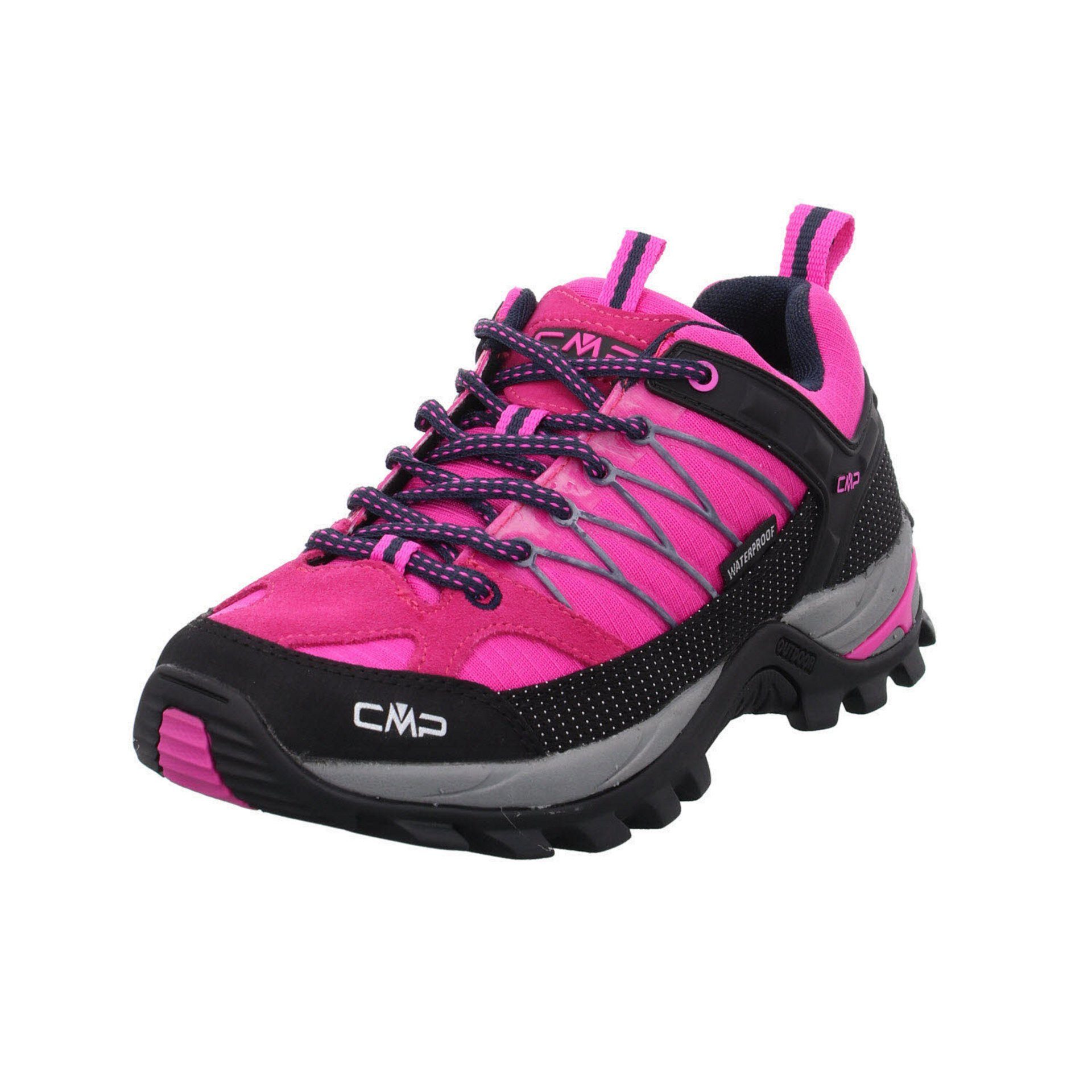 Neue Ware eingetroffen! CMP Damen Schuhe fluo-b.blue Leder-/Textilkombination Low pink Rigel (03201886) Outdoorschuh Outdoor Outdoorschuh