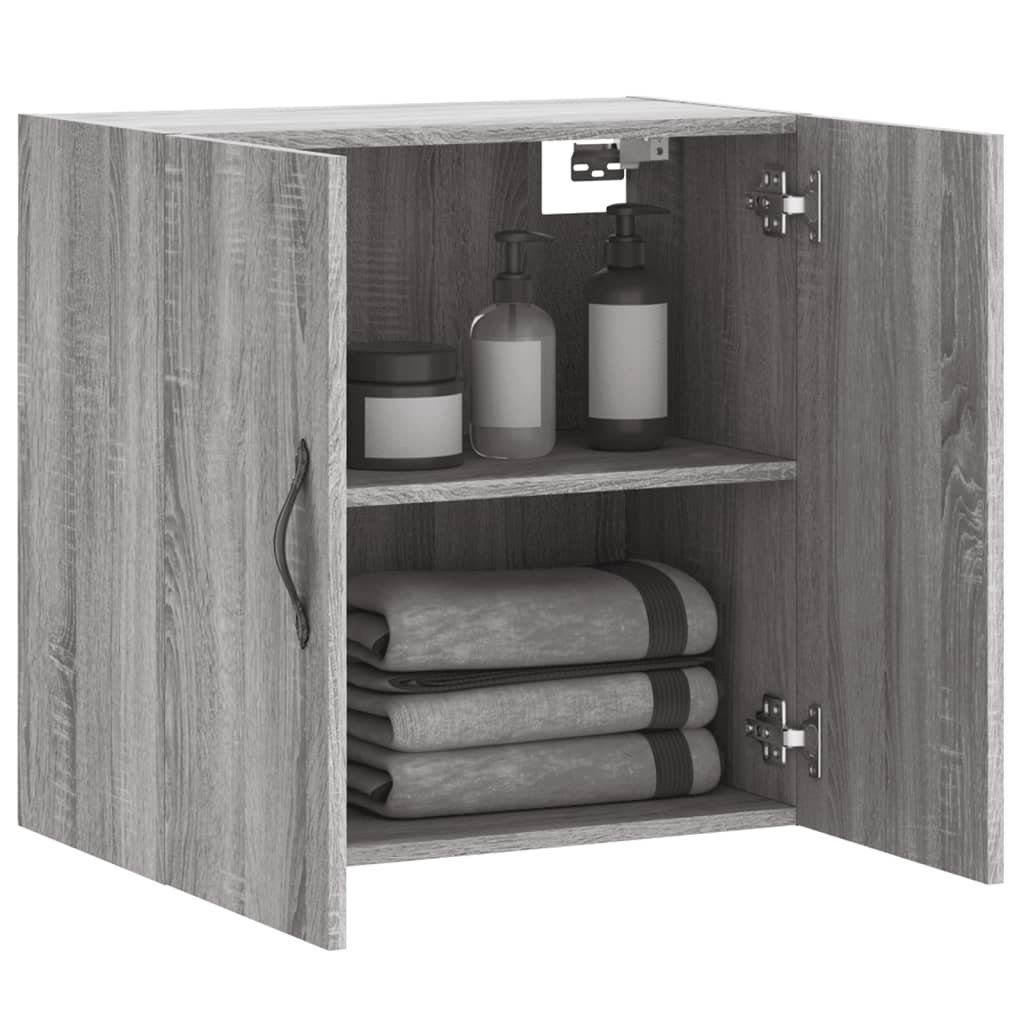 vidaXL Fächerschrank Wandschrank Holzwerkstoff (1-St) 60x31x60 Grau Sonoma cm