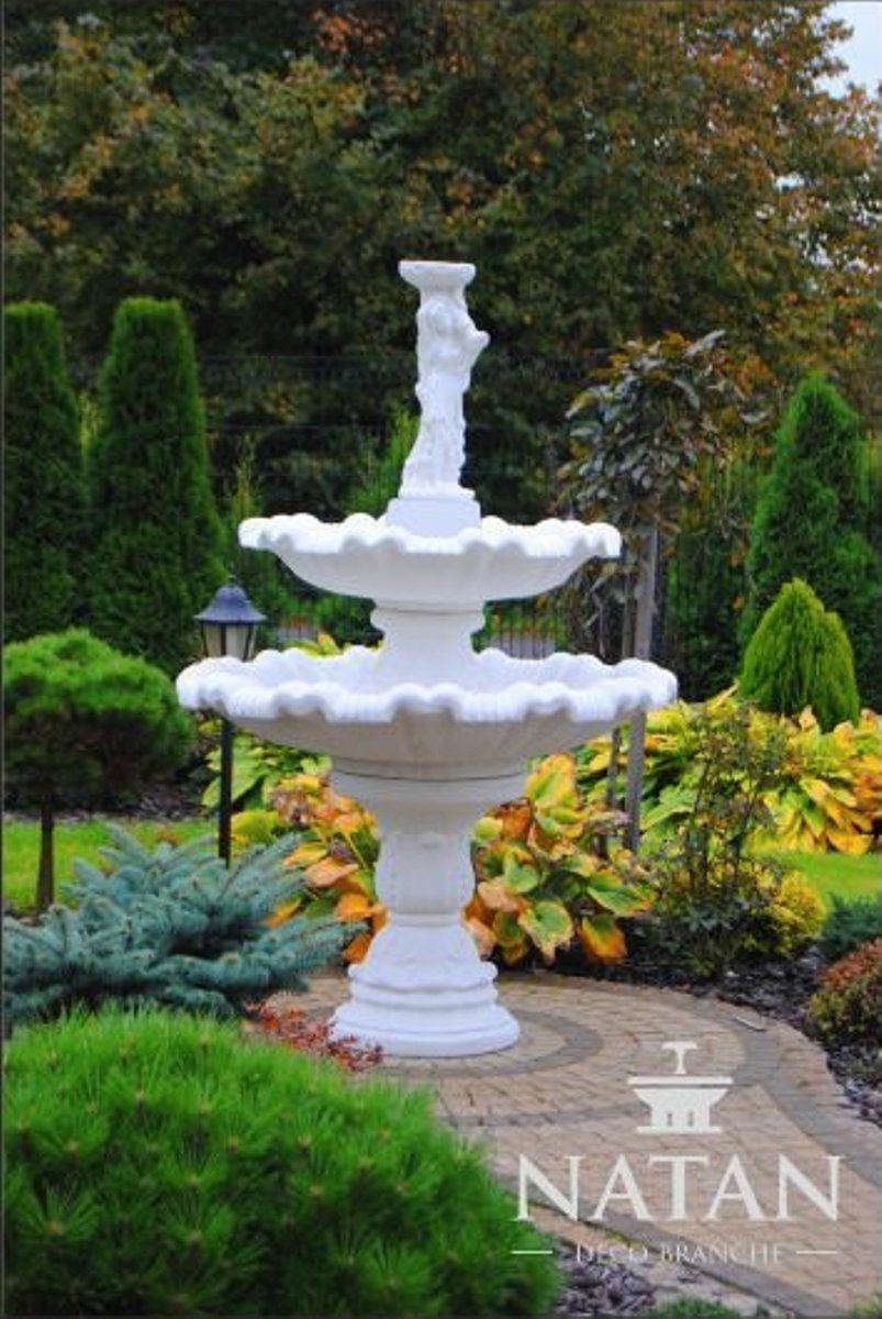 JVmoebel Skulptur Zierbrunnen Springbrunnen Figur 197cm Brunnen Garten Fontaine Teich