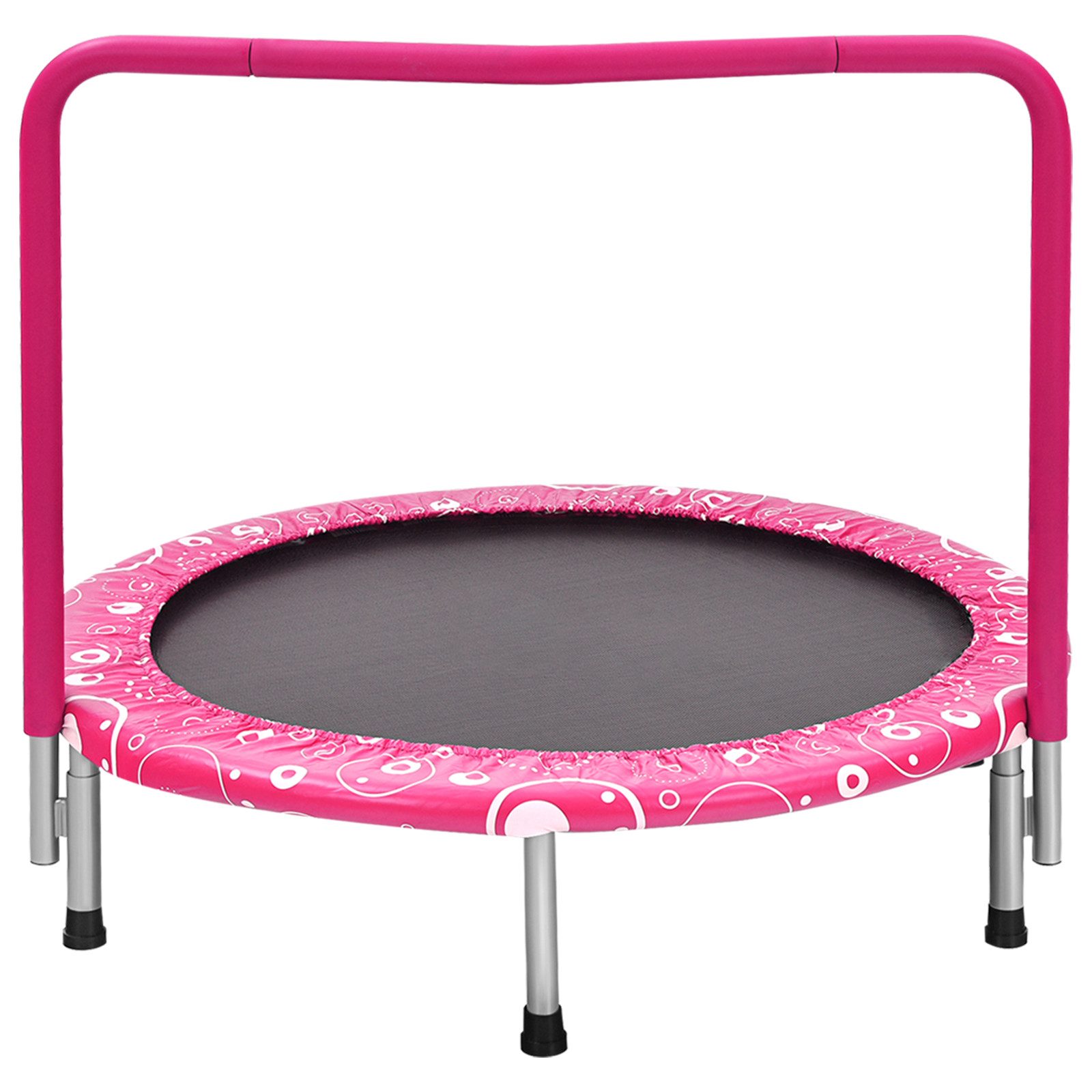 COSTWAY Kindertrampolin, Ø 92 cm, klappbar mit Griff, bis 150kg günstig online kaufen