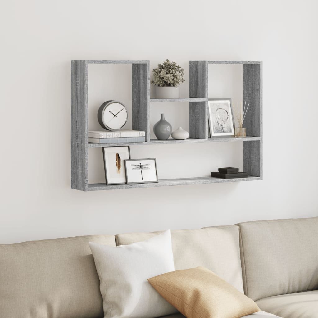 vidaXL Regal Wandregal Grau Sonoma 99x15x60 günstig online kaufen