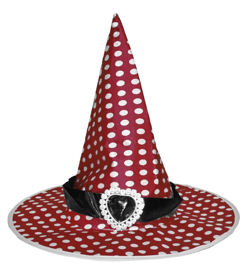 Boland Kostüm Hexenhut 'Speckles' mit Herzschnalle und Punkten