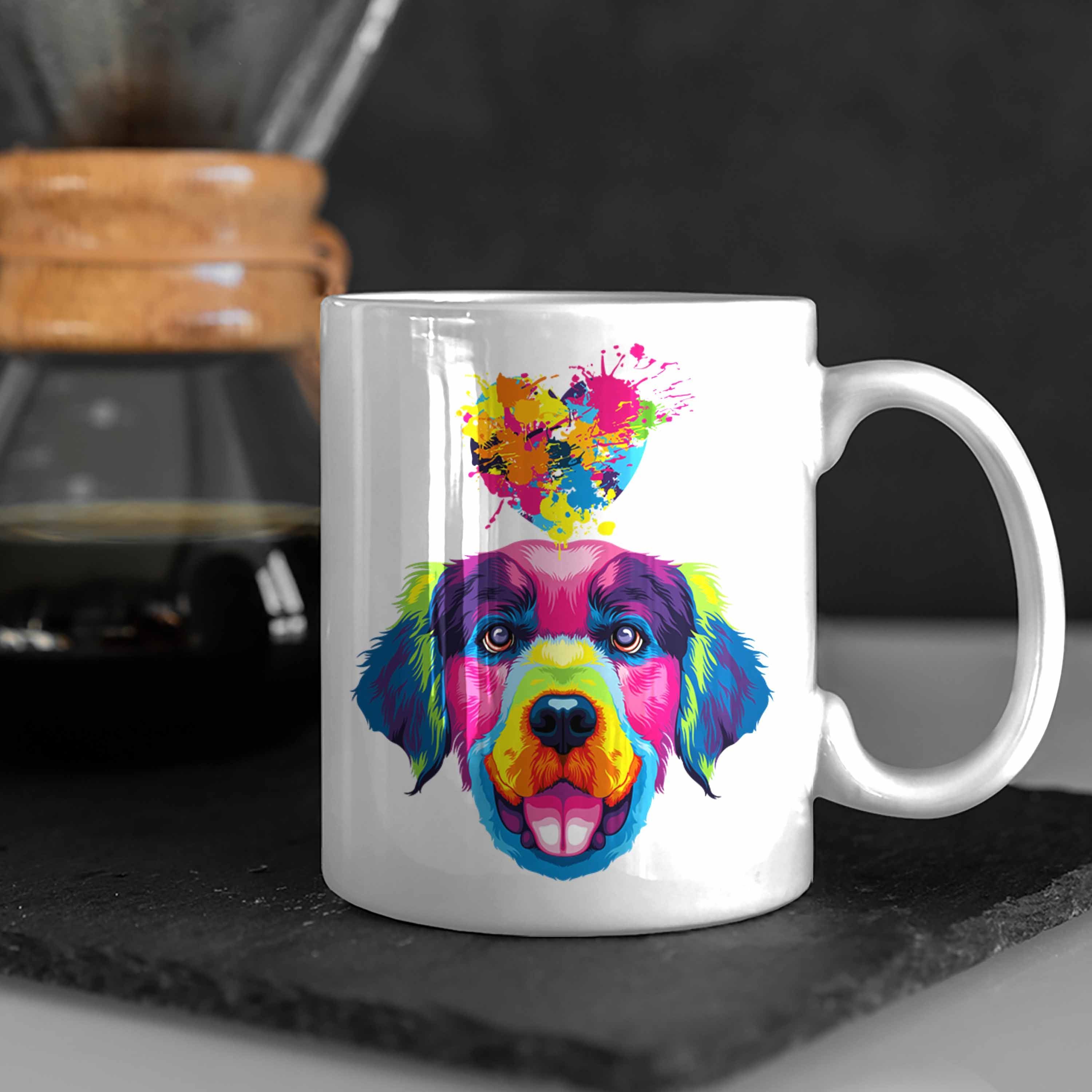 Tasse Besitzer Tasse Farbe Spruch Retriever Golden Trendation Lustiger Ge Weiss Herz Geschenk