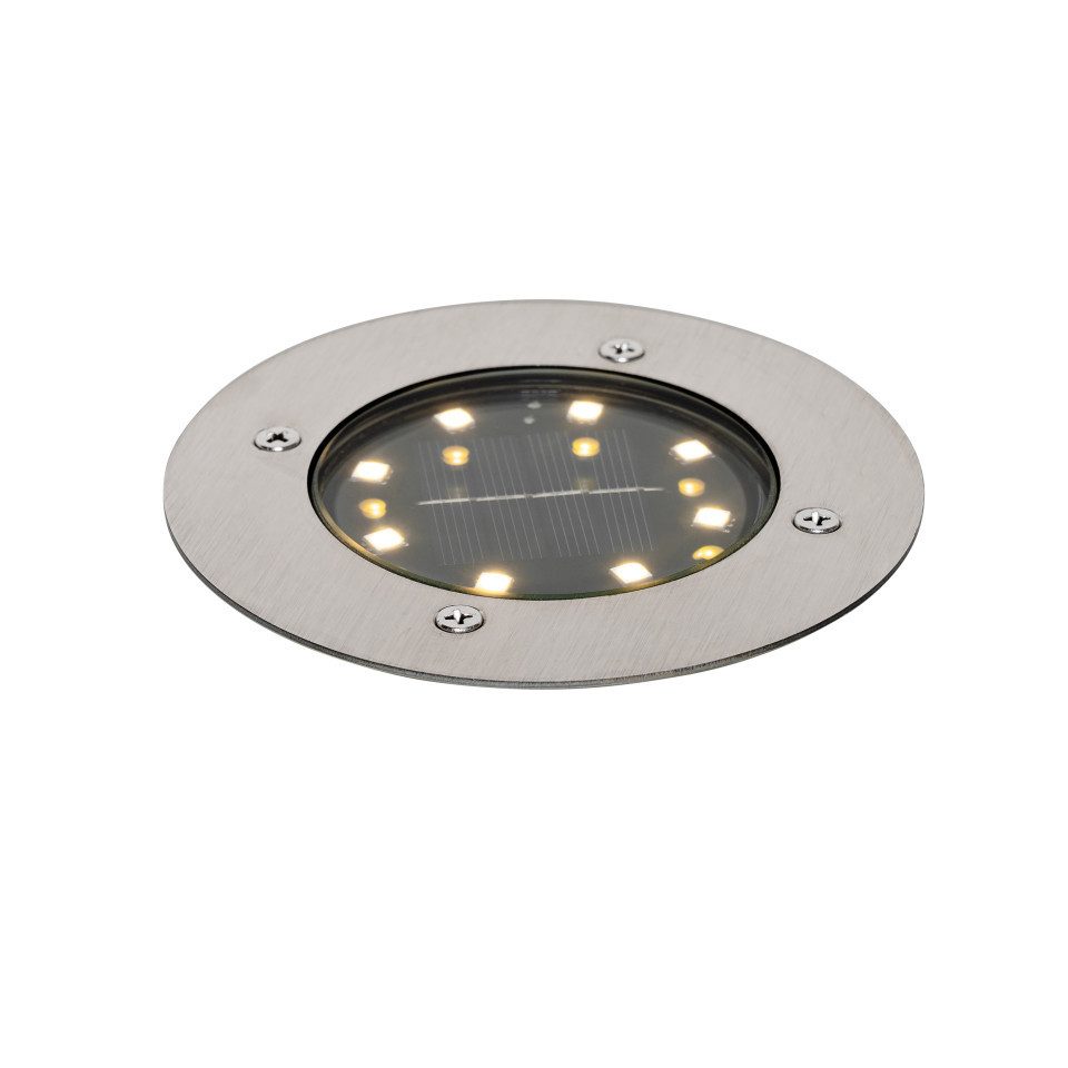 Qazqa LED Solarleuchte Terry, LED fest integriert, Extra-Warmweiß, QAZQA Solar­leuchte, integrated, Stahl, Aluminium, Modern