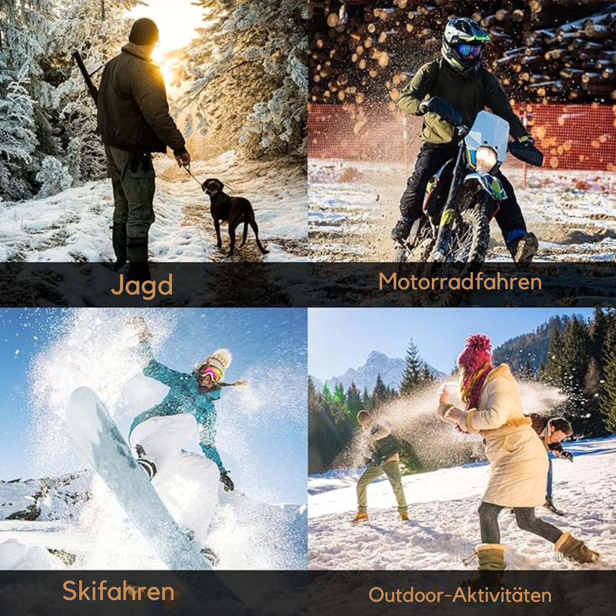 Vivitar Funktionsweste Unisex-Heizweste aus Polar Fleece mit 4 Heizzonen OHNE Powerbank (für Outdoor, Arbeit, Wandern, Skifahren und Winter, ärmellos mit Stehkragen, warme Thermoweste für Damen und Herren) USB-Heizweste mit 3 Heizstufen 45–65 °C, Carbonfaser-Heizung