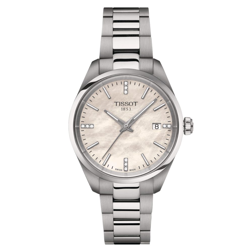 Quarzuhr Tissot T1502101111600 Damenuhr PR 100 Quarz Diamond 34mm 10ATM Tissot T1502101111600 Damenuhr PR 100 Quarz Diamond 34mm 10ATM