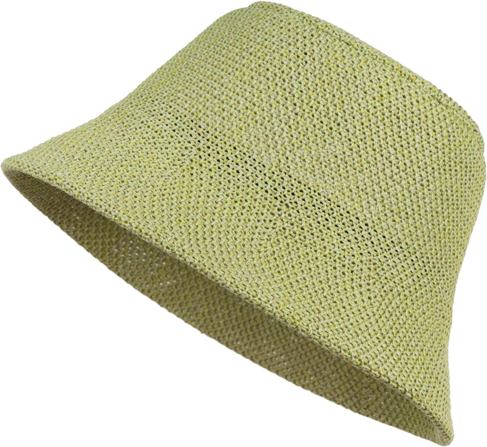 styleBREAKER Fischerhut Fischerhut aus Papierstroh - Knautschhut (1-St)
