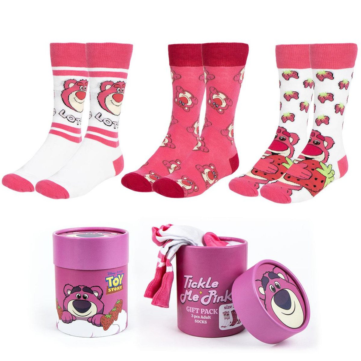 Socken Disney Toy Story Socken 3er Pack 36-43 Erwachsene Unisex Baumwolle