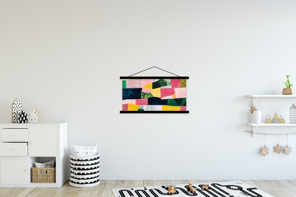 MuchoWow Poster Abstrakt - Rosa - günstig online kaufen