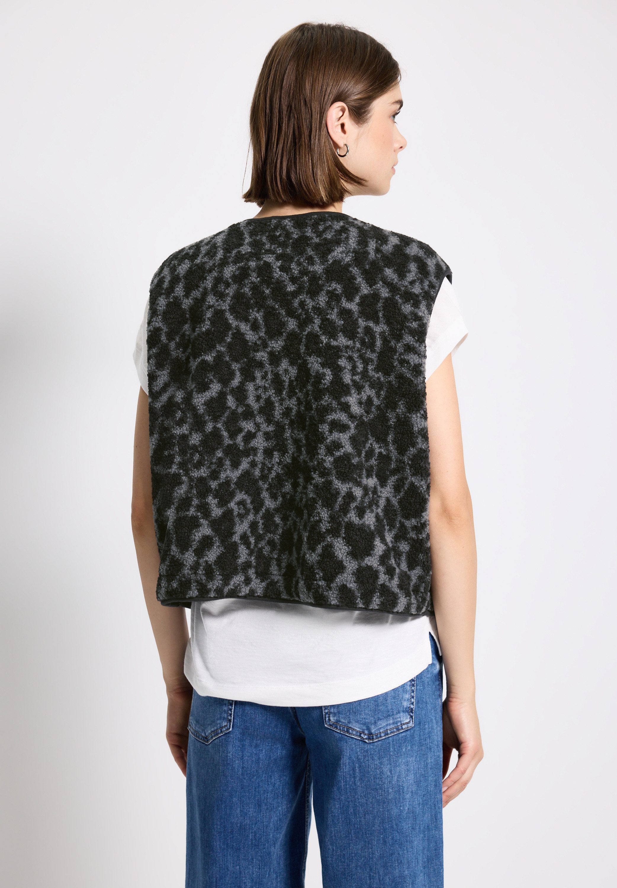 STREET ONE STUDIO Fellweste mit Leomuster günstig online kaufen