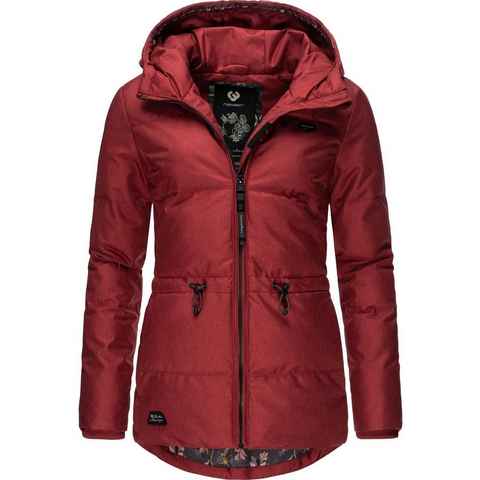 Ragwear Anorak Calena Intl. stylische Winterjacke mit Kapuze und Gummizug