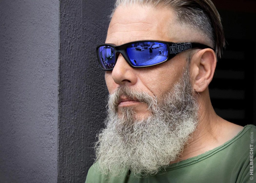 KingKerosin Motorradbrille KK140-1, Steinschlagbeständig durch Kunststoff-Sicherheitsglas